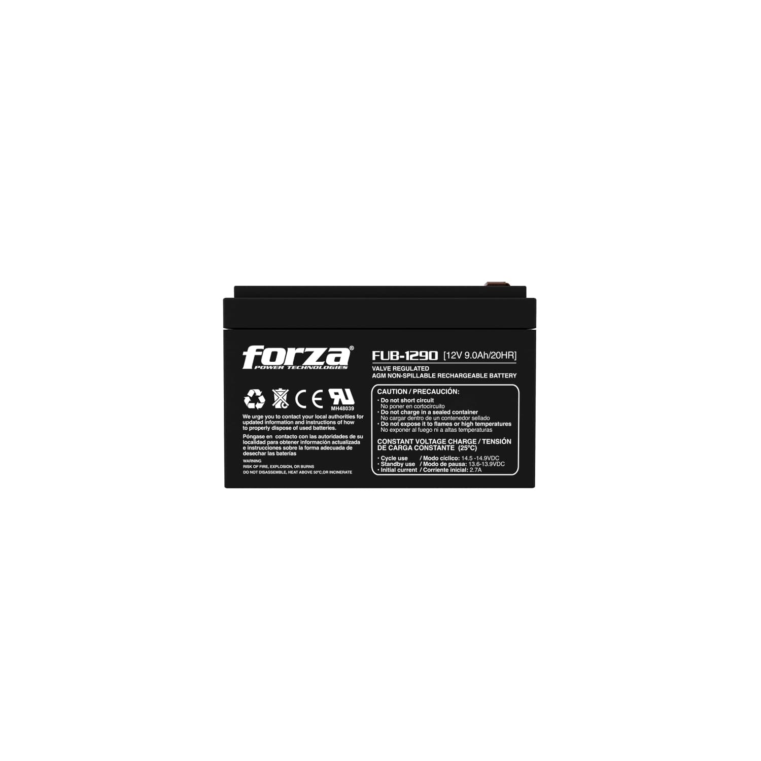 Bateria FUB FORZA sellada plomo acido 12v 9Ah · FORZA