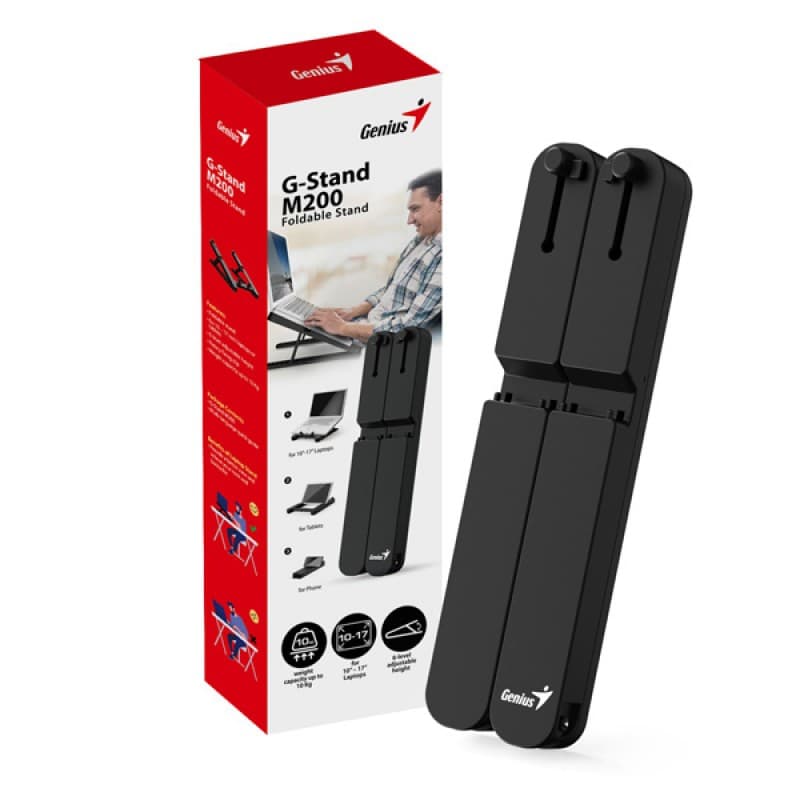 BASE NOTEBOOK GENIUS G-STAND M200 BLACK · Genius