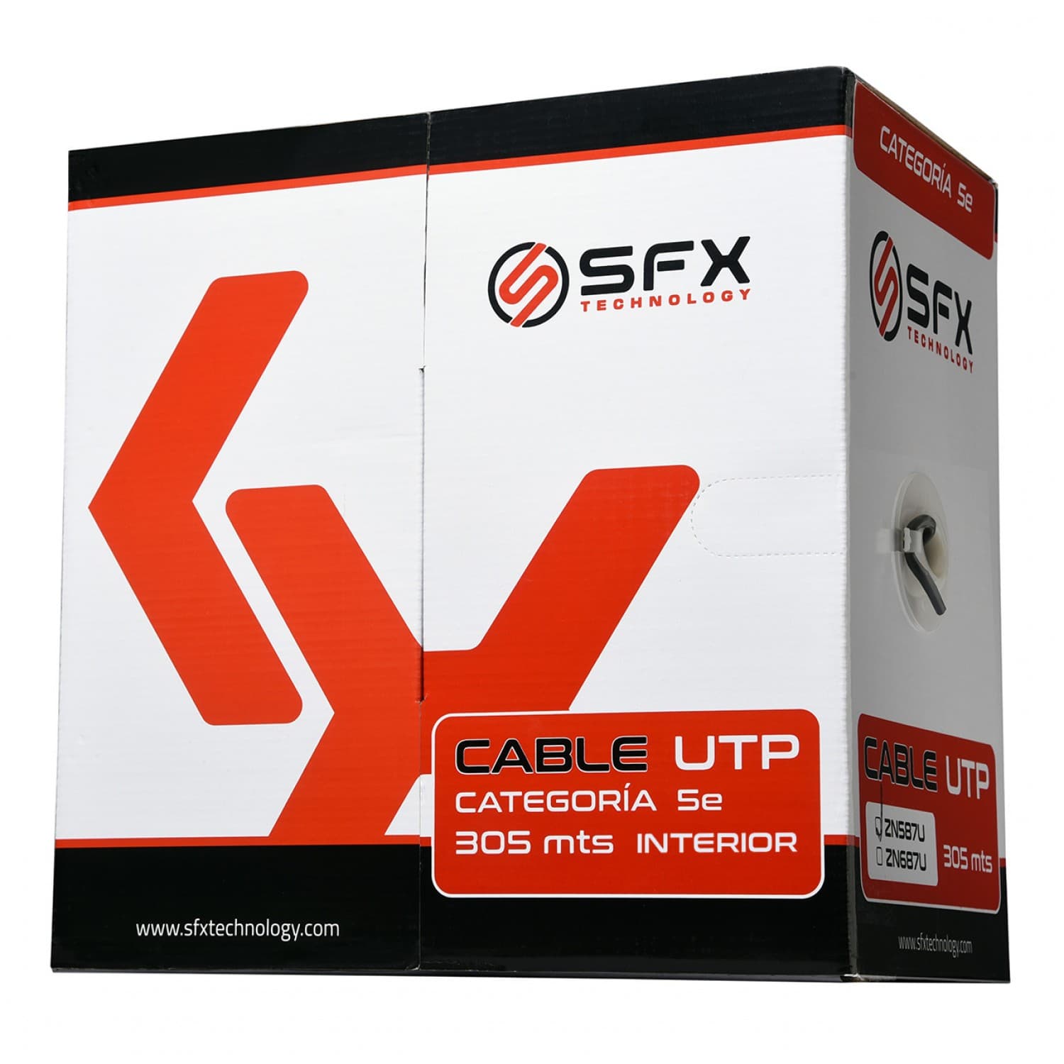 CABLE UTP SFX CAT5e 305M INTERIOR - Imagen 1