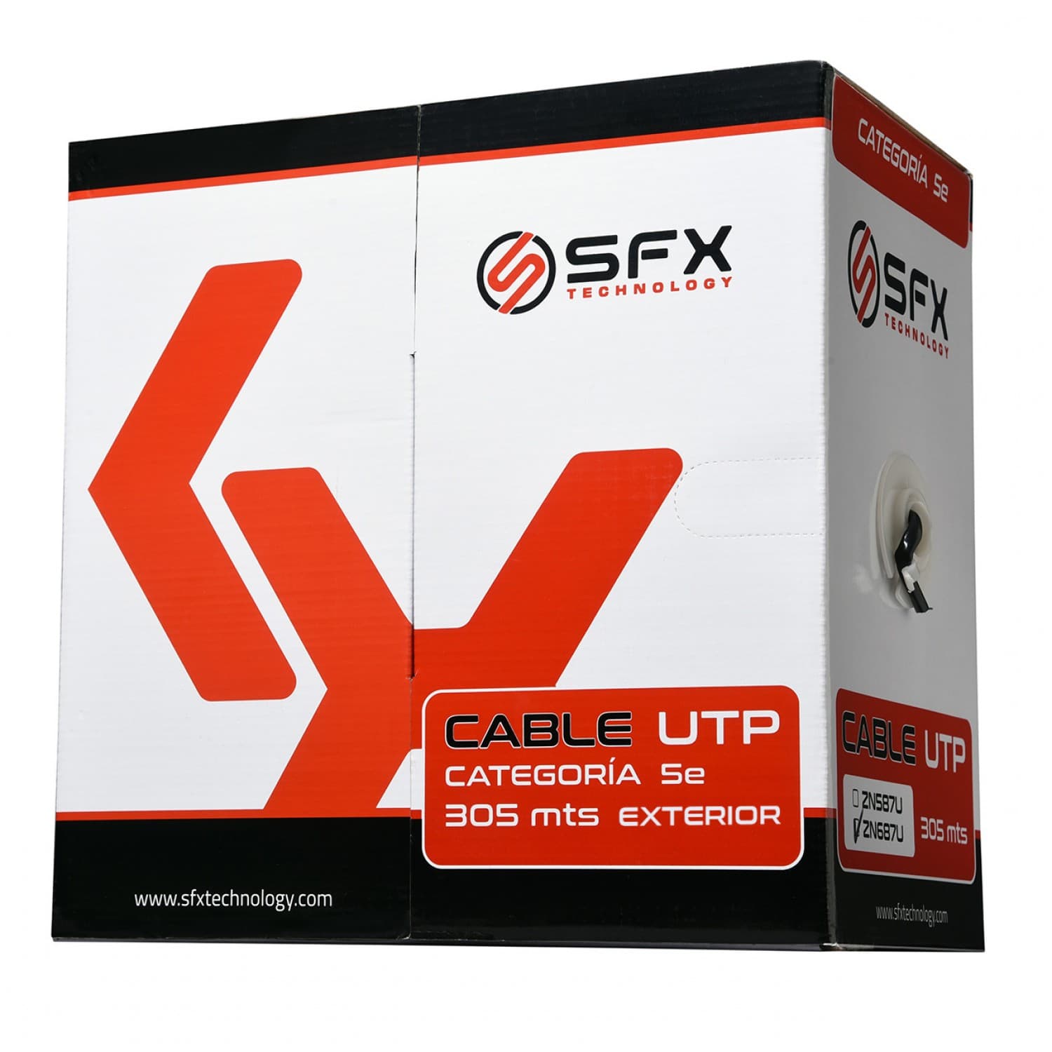 CABLE UTP SFX CAT5e 305M EXTERIOR - Imagen 1