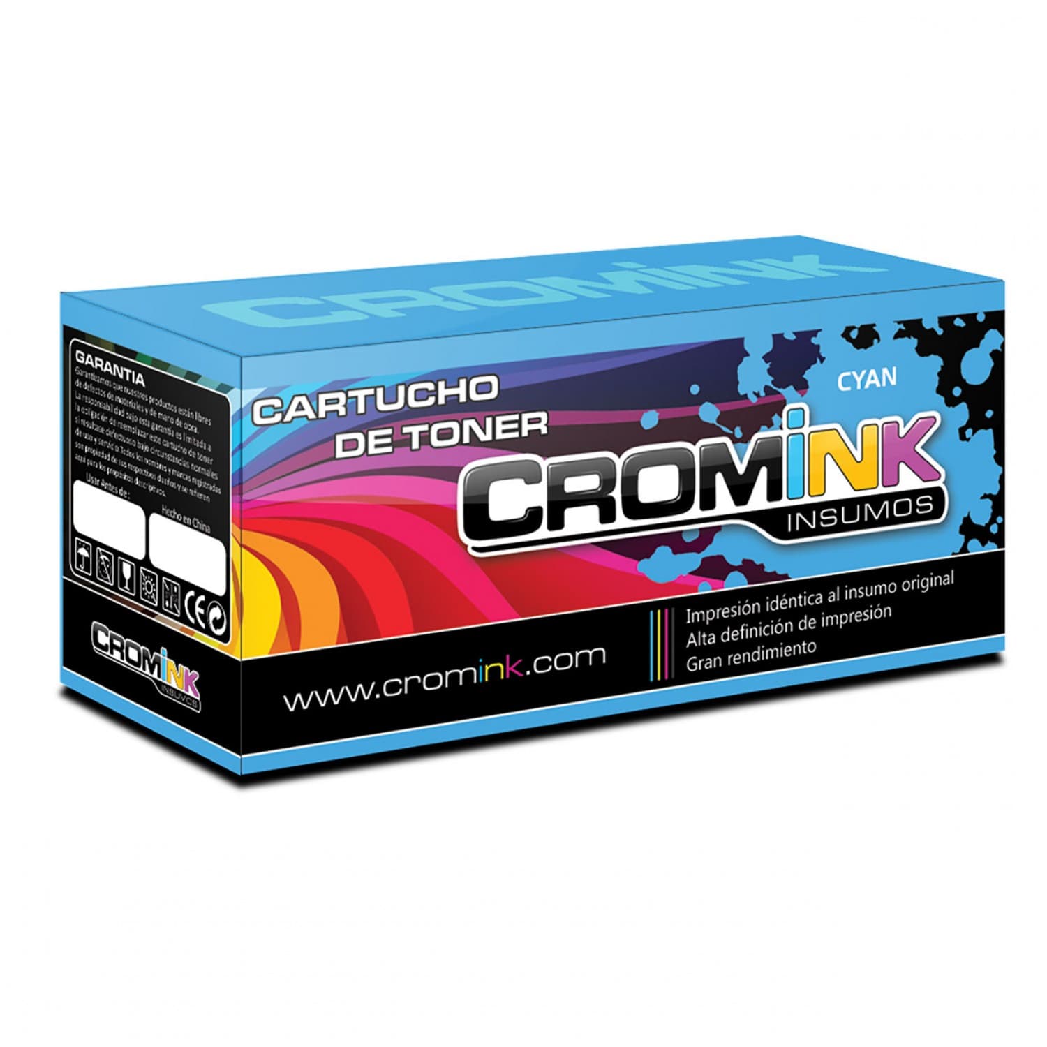 CROMINK TONER ALT. HP CC531A CYAN - Imagen 1
