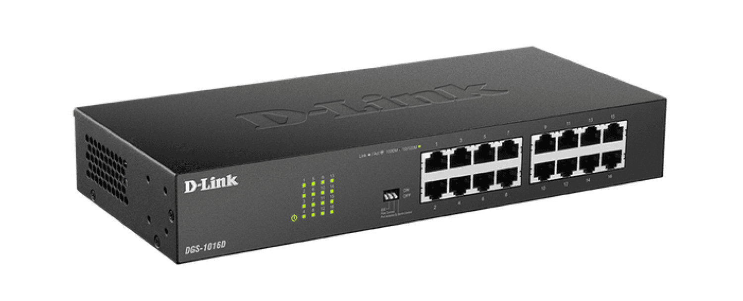 D-LINK SWITCH DGS-1016A 16-PORT 10/1001000BPS UNMANAGED - Imagen 1