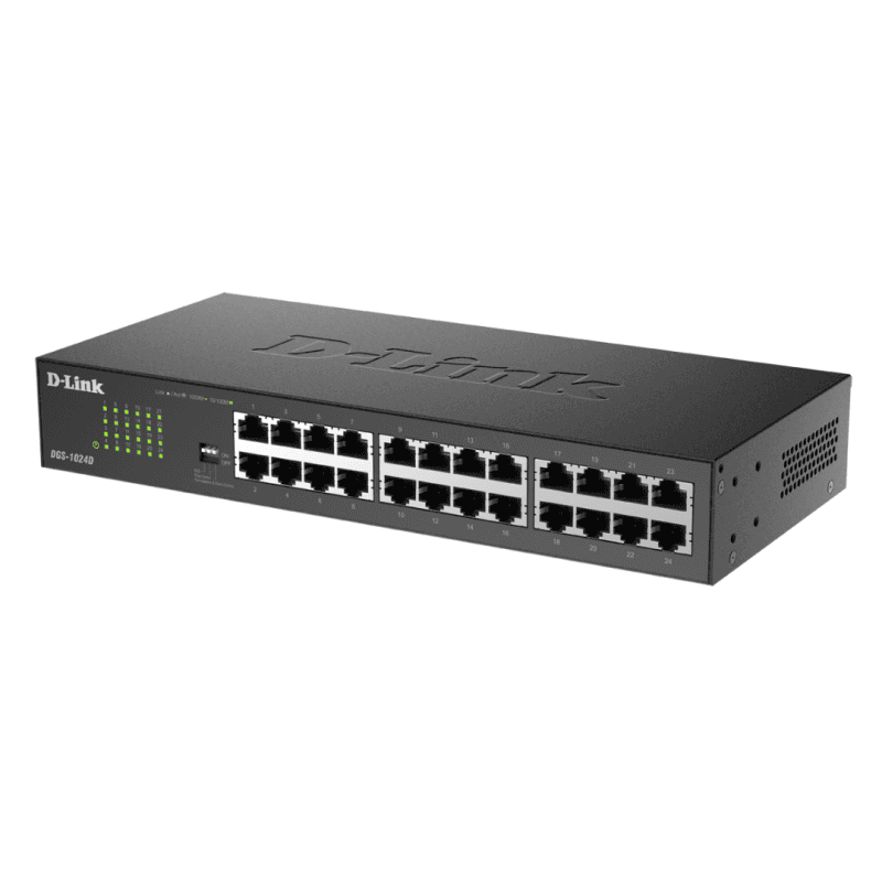 D-LINK SWITCH DGS-1024D 24-PORT 10/1001000MBPS UNMANAGED · DLINK