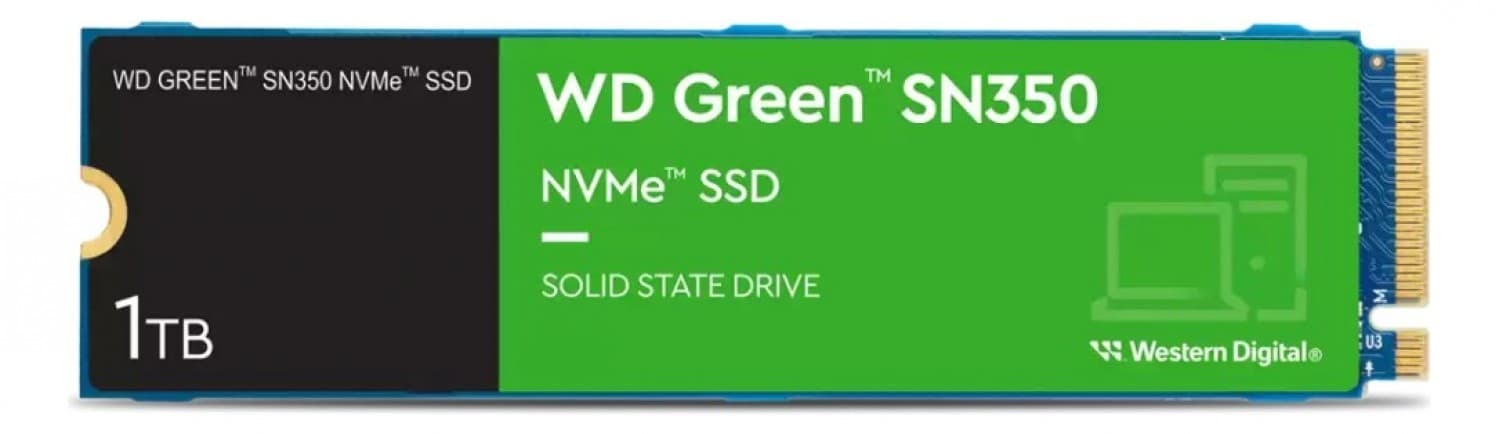DISCO SSD M.2 1TB WD GREEN SN350 NVME - Imagen 1