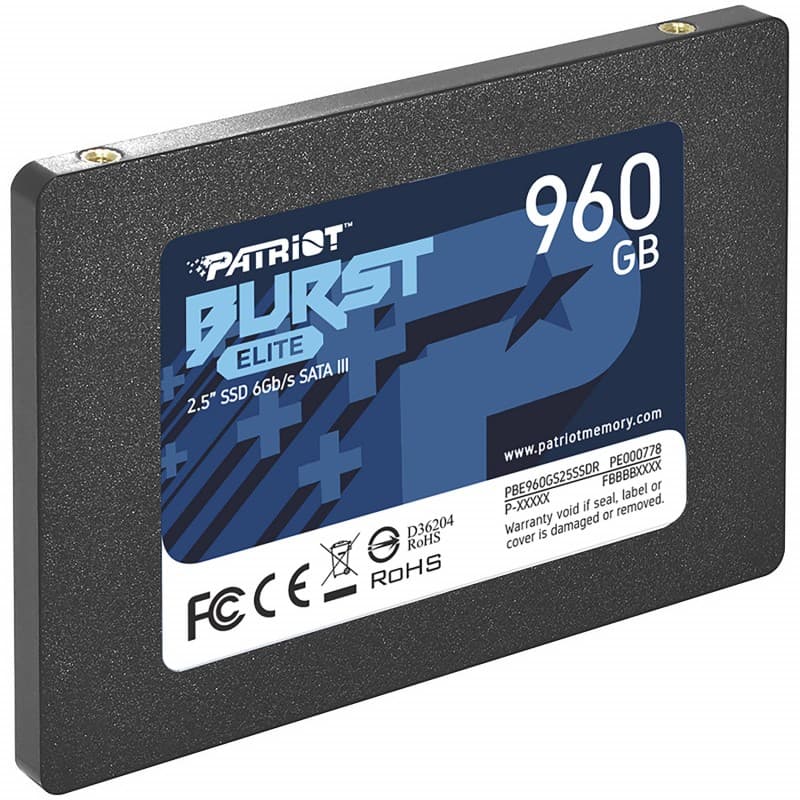 DISCO SSD PATRIOT BURST ELITE SOLID 960 GB SATA3 PE000778 · PATRIOT