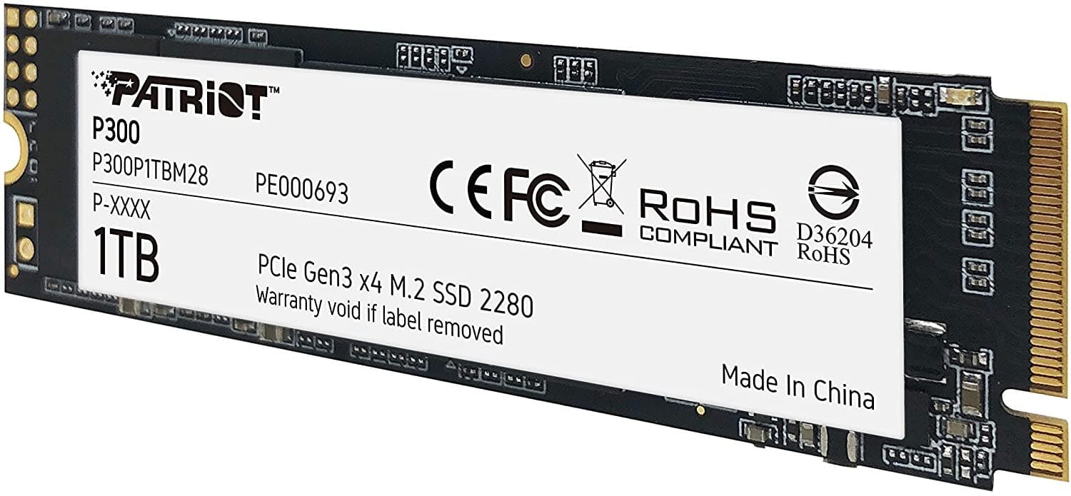 DISCO SSD PATRIOT P300 1TB M.2 2280 PCIE GEN3 X4 PE000693 - Imagen 1