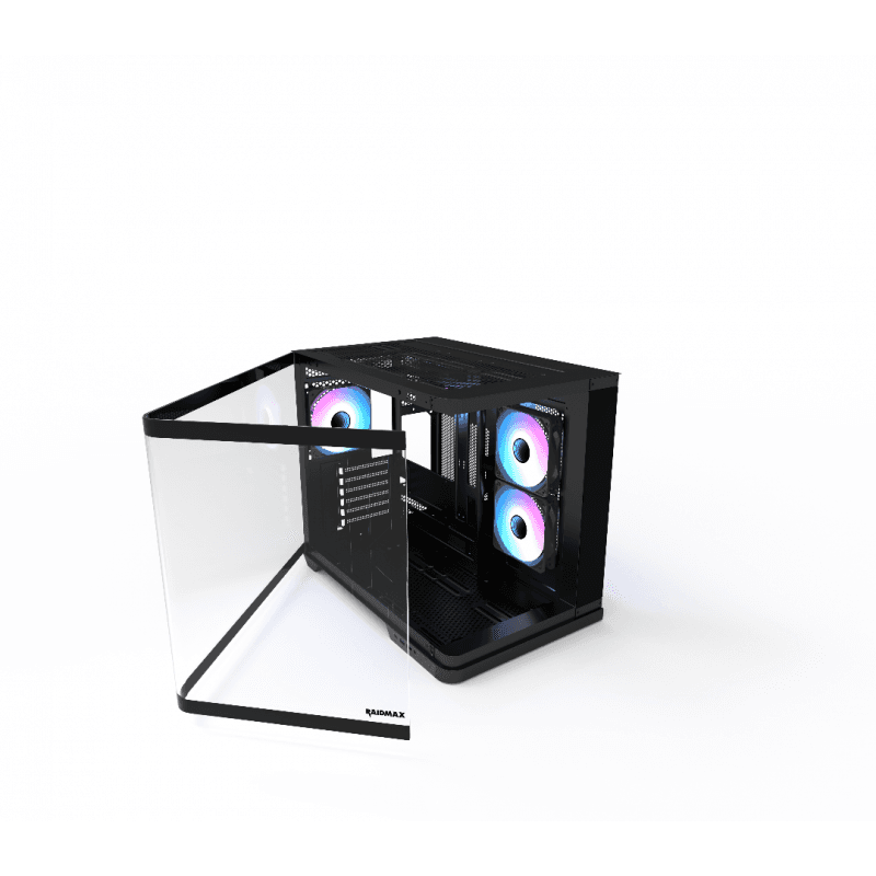 GABINETE GAMER RAIDMAX INFINITA i630 BLACK ATX FISHTANK CURVED GLASS ARGB · RAIDMAX · Gamer/con vidrio