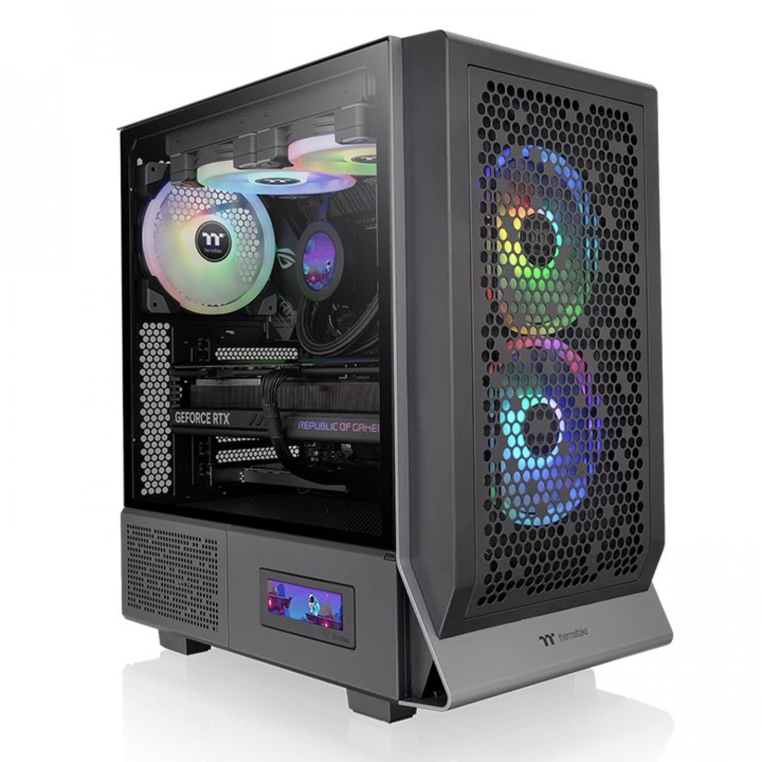 GABINETE THERMALTAKE CERES 300 TG ARGB BLACK TEMPERED GLASS - Imagen 1