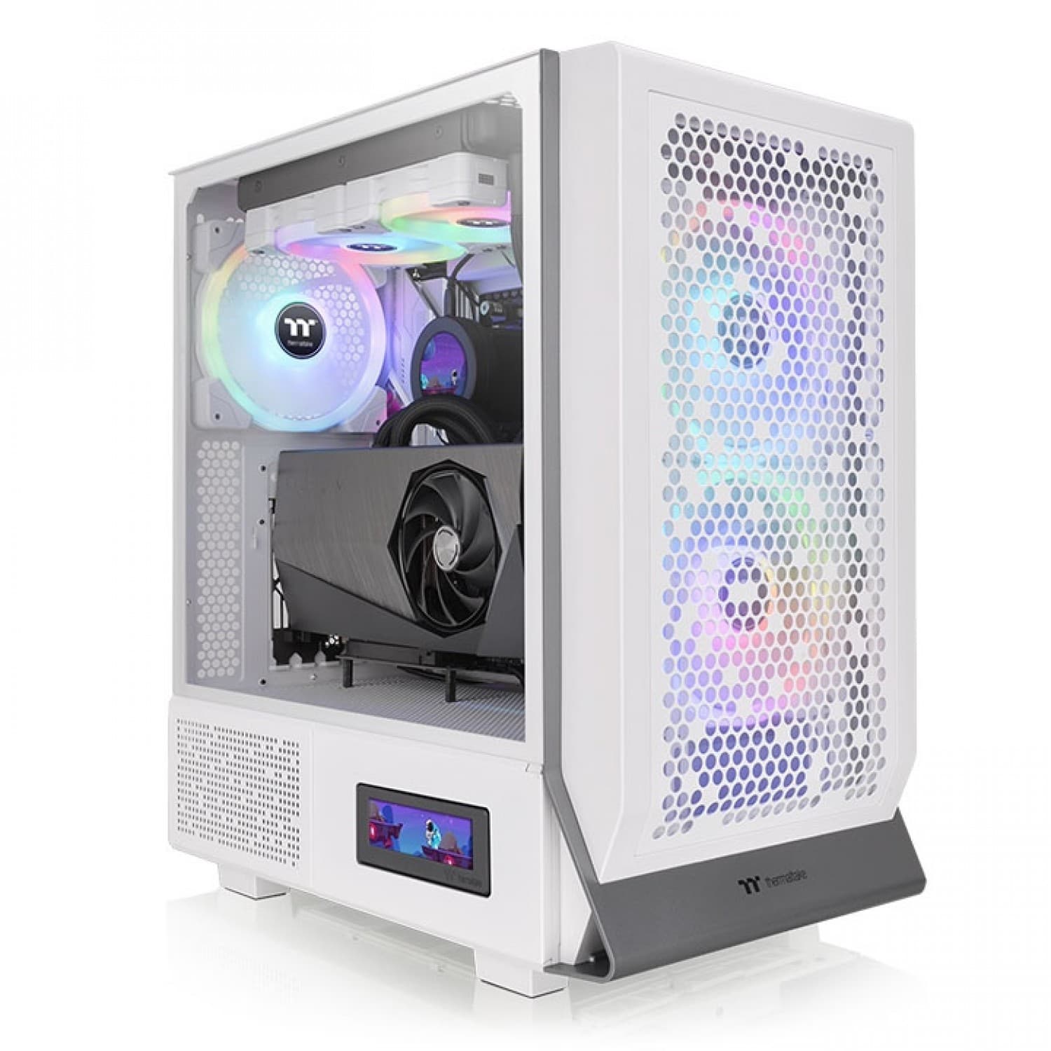 GABINETE THERMALTAKE CERES 300 TG ARGB SNOW WHITE TEMPERED GLASS - Imagen 1