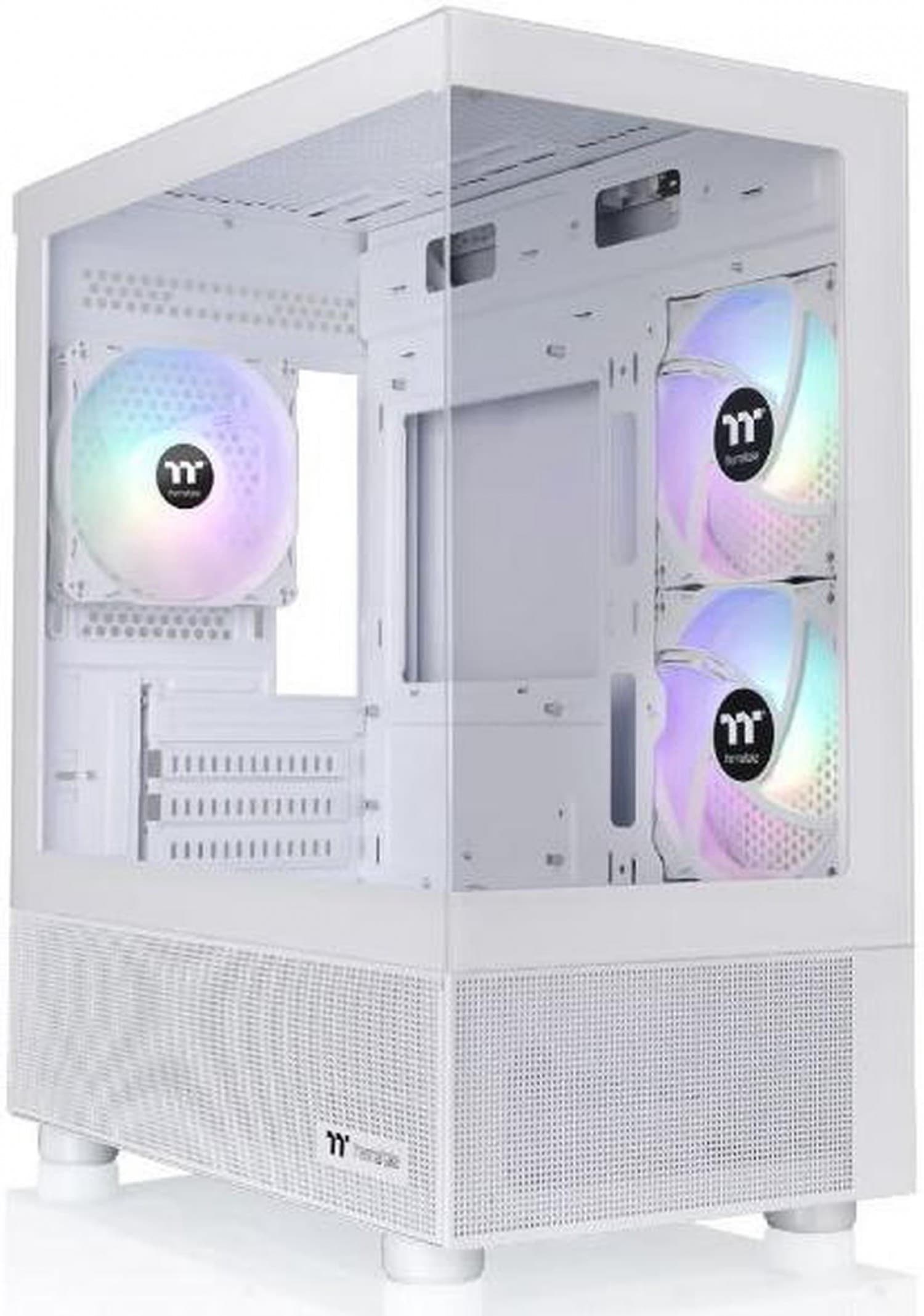 GABINETE THERMALTAKE VIEW 170 TG ARGB SNOW WHITE TEMPERED GLASS - Imagen 1