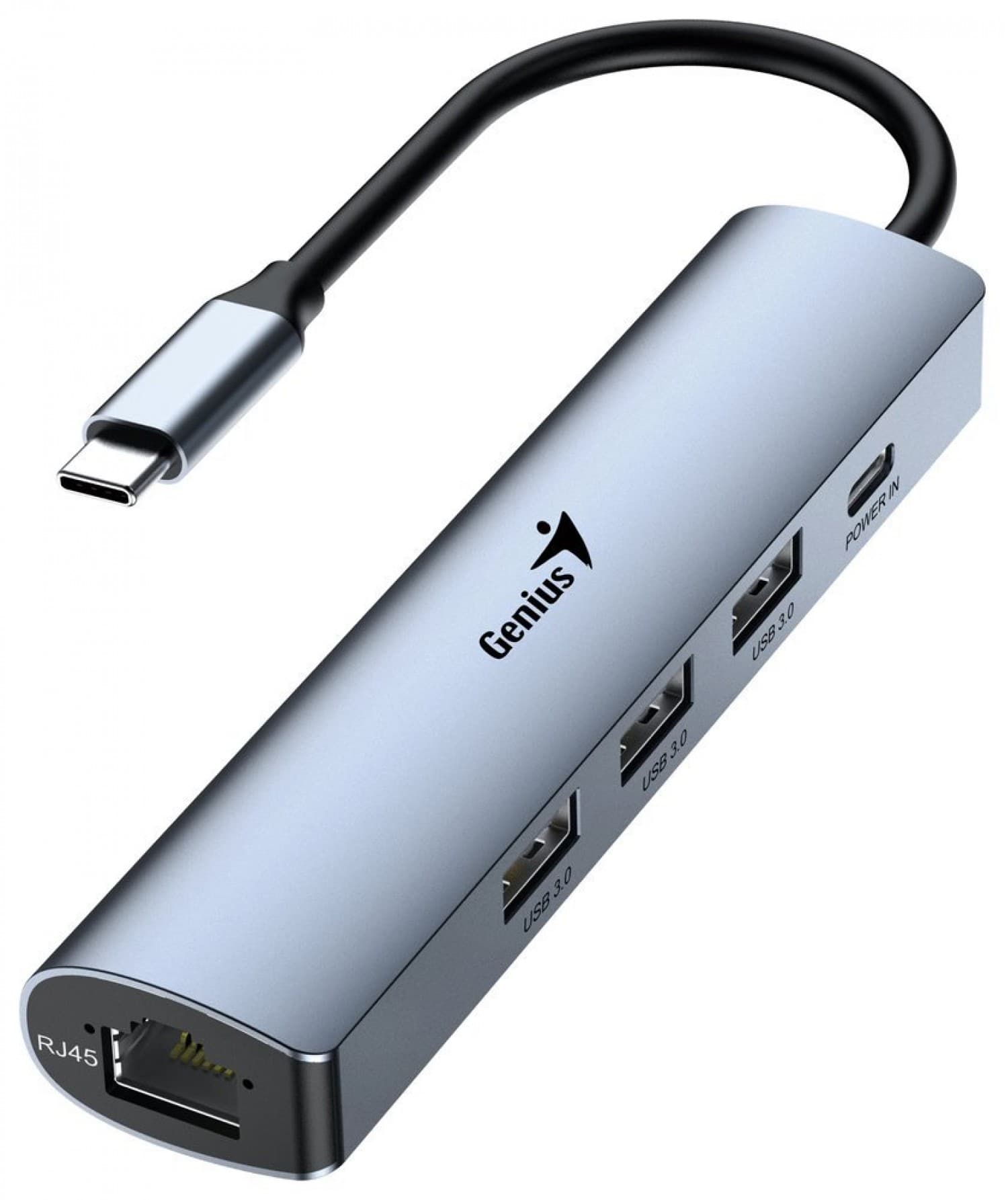GENIUS UH-545 HUB USB-C RJ-45 ETHERNET GIGABIT - Imagen 1