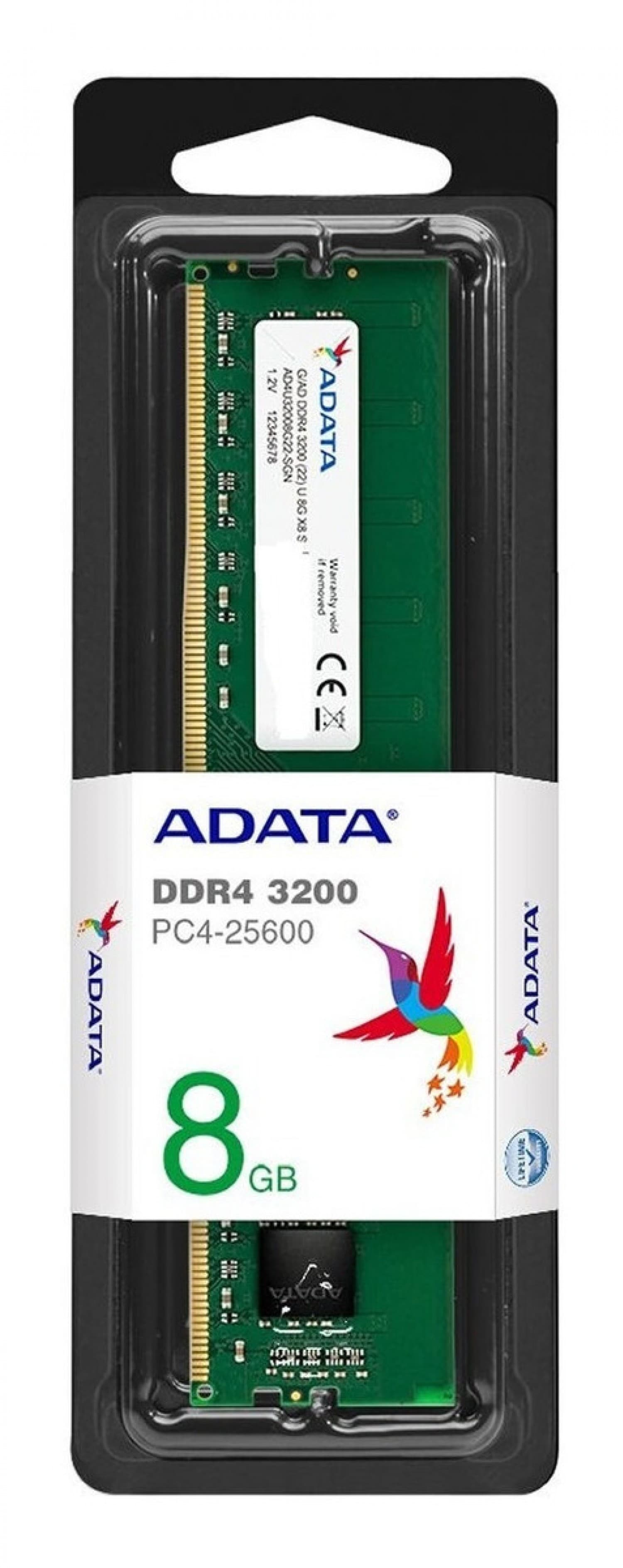 MEMORIA ADATA DDR4 8GB 3200 G22 SGN - Imagen 1