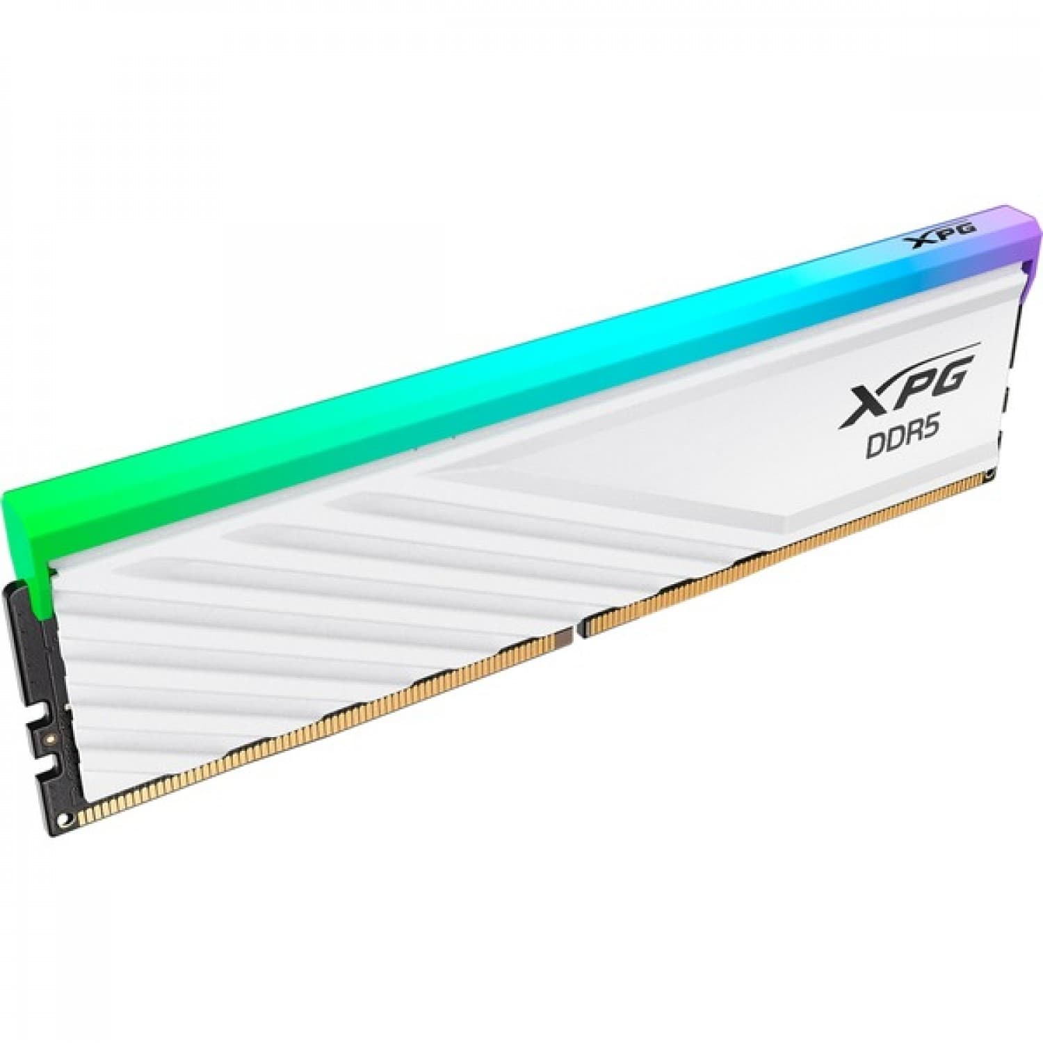 MEMORIA ADATA DIMM LANCER SINGLE DDR5 16GB 6000 WHITE RGB - Imagen 1