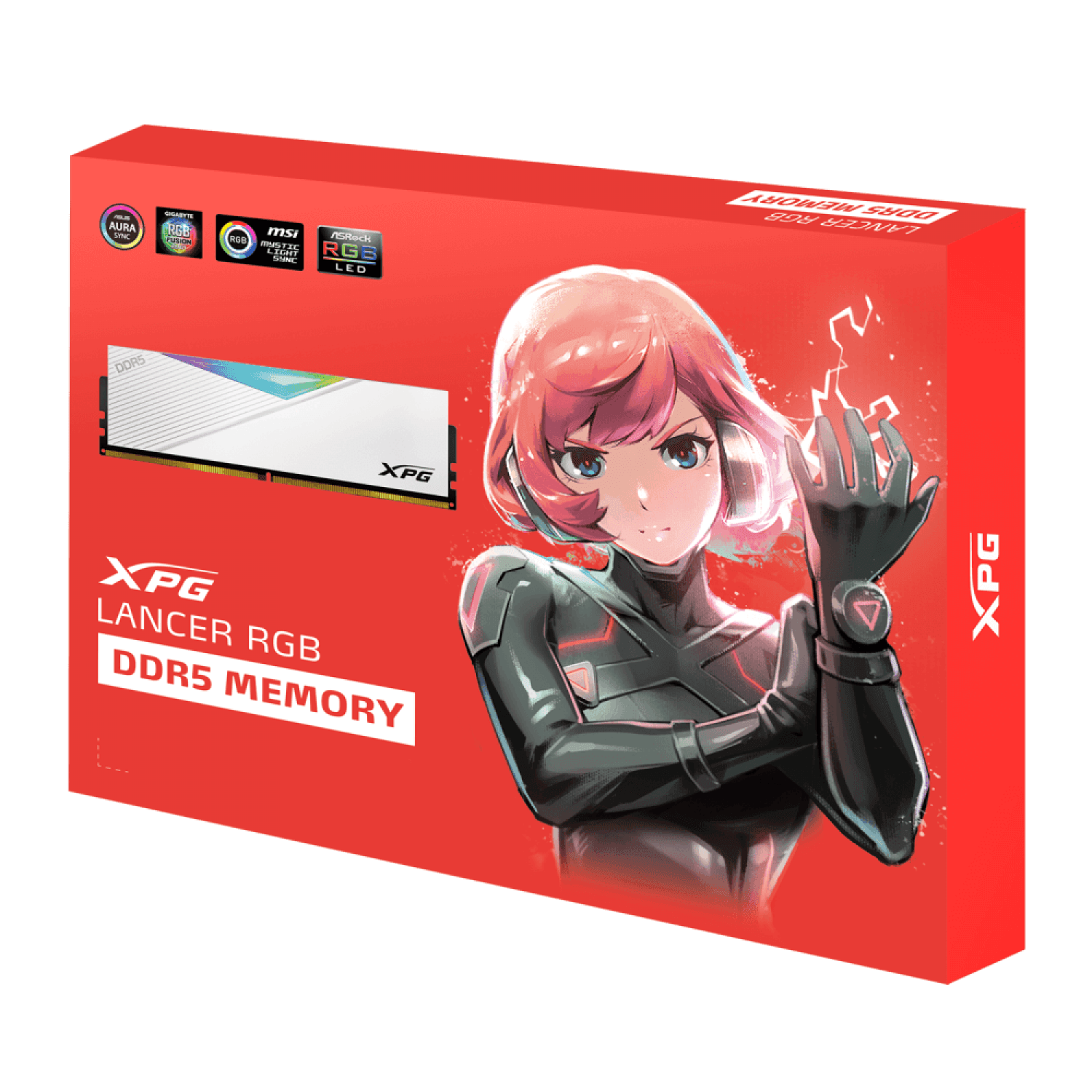 MEMORIA ADATA DIMM XPG LANCER DDR5 16GB 6000MHZ WHITE - Imagen 1