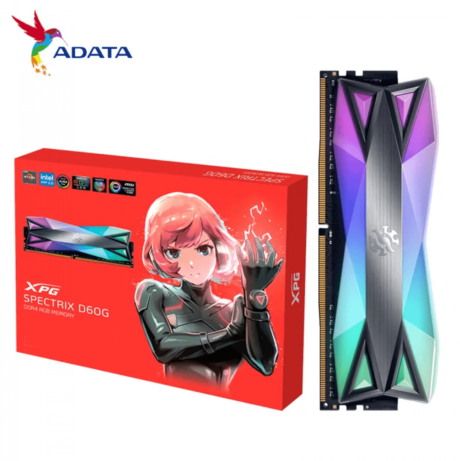 MEMORIA ADATA DIMM XPG SPECTRIX 16GB DDR4 3200 16A ST60 - Imagen 1