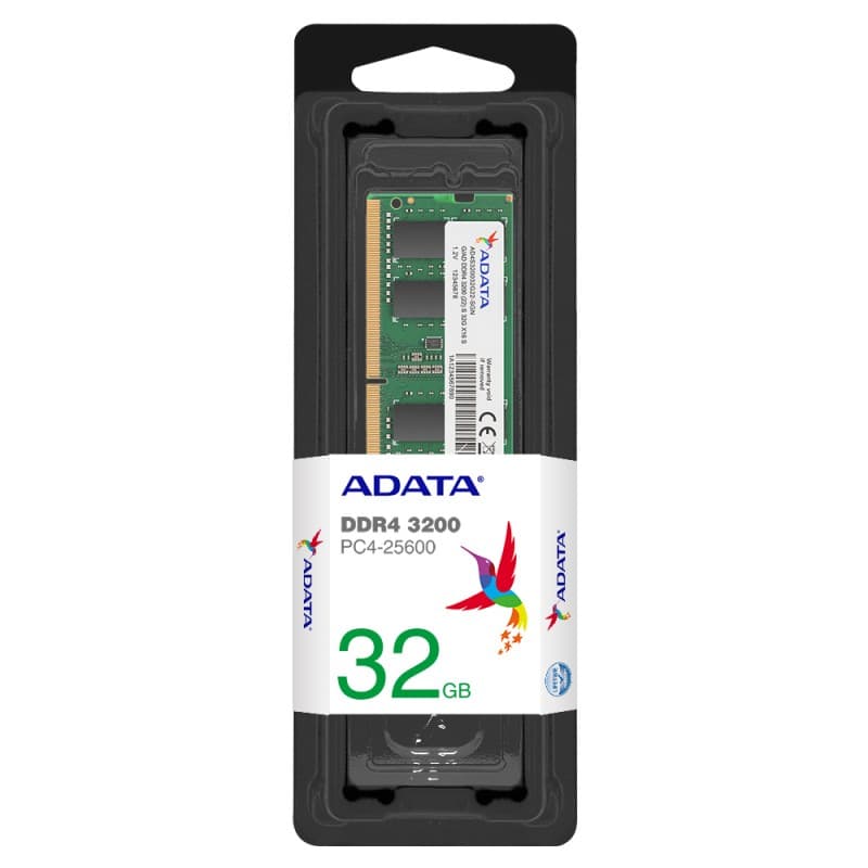MEMORIA ADATA SODIMM DDR4 32GB 3200 G22 SGN · ADATA · SODIMM DDR4