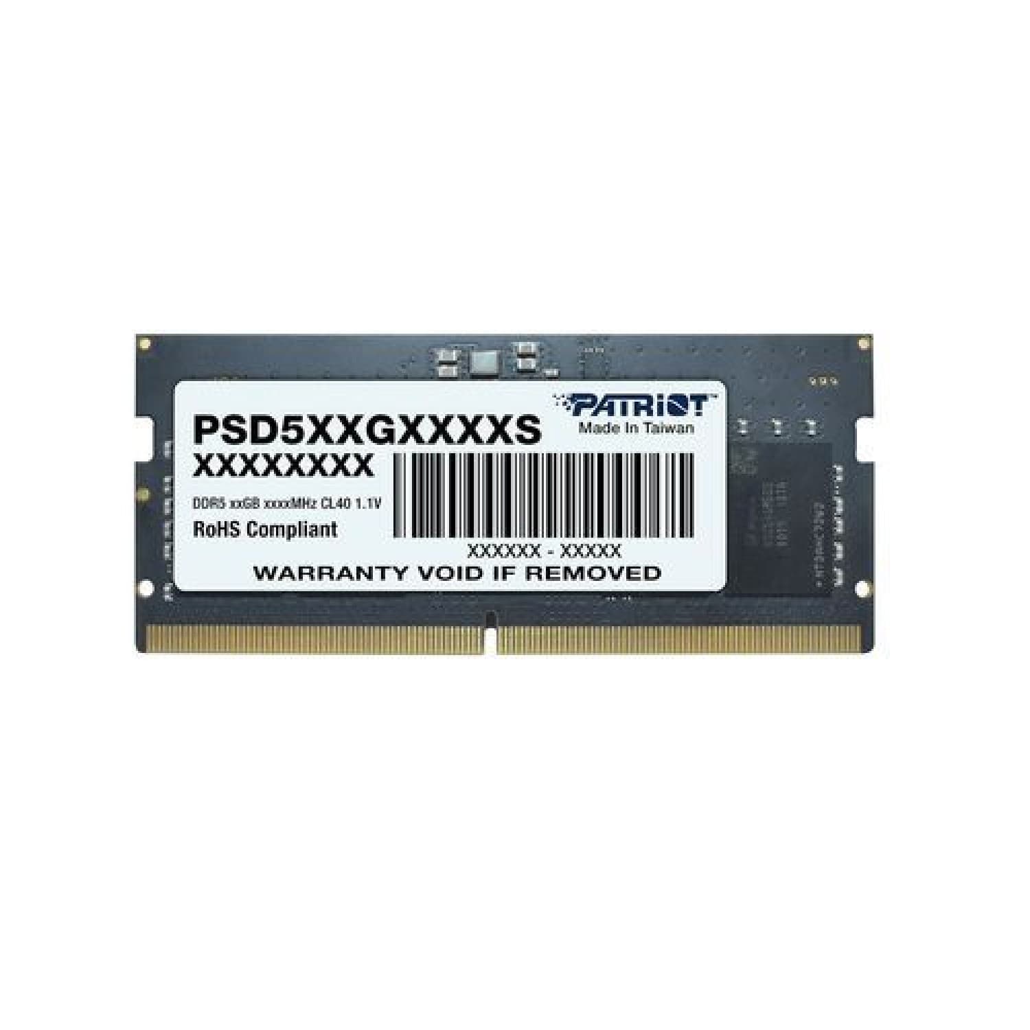 MEMORIA PATRIOT SIGNATURE LINE SODIMM DDR5 16GB 4800MT/S PS001642 - Imagen 1