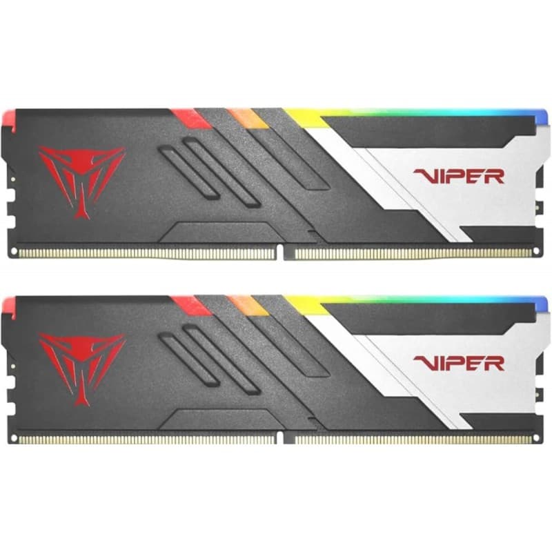 MEMORIA PATRIOT VIPER VENOM DDR5 32GB RGB 6000MT/S CL30 BLK/SIR HS DUAL KIT PE001007 · PATRIOT · DDR5