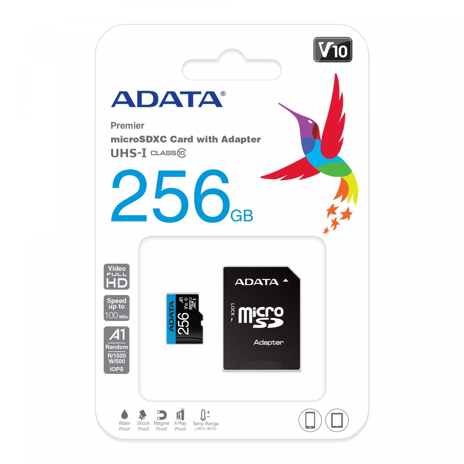 MICRO SD ADATA SDXC UHS-I CLASS 10 256 GB - Imagen 1
