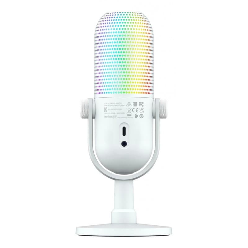 MICROFONO RAZER SEIREN V3 CHROMA WHITE RGB USB-C · Razer · General