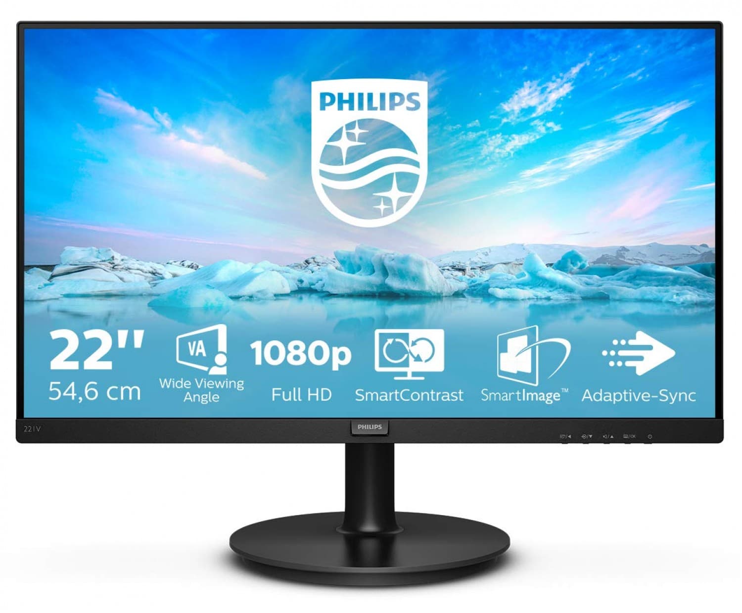 MONITOR PHILIPS LED 21.5 mod. 221V8 - Imagen 1