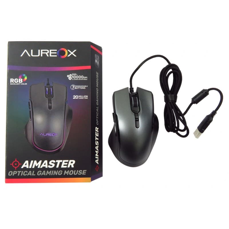 MOUSE AUREOX AIMASTER GAMING GM600 · AUREOX · Gamer