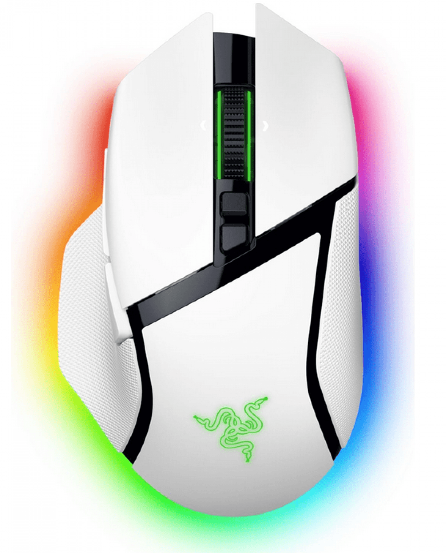 MOUSE GAMER RAZER BASILISK V3 PRO WHITE 35K HYPERSPEED WIRELESS - Imagen 1