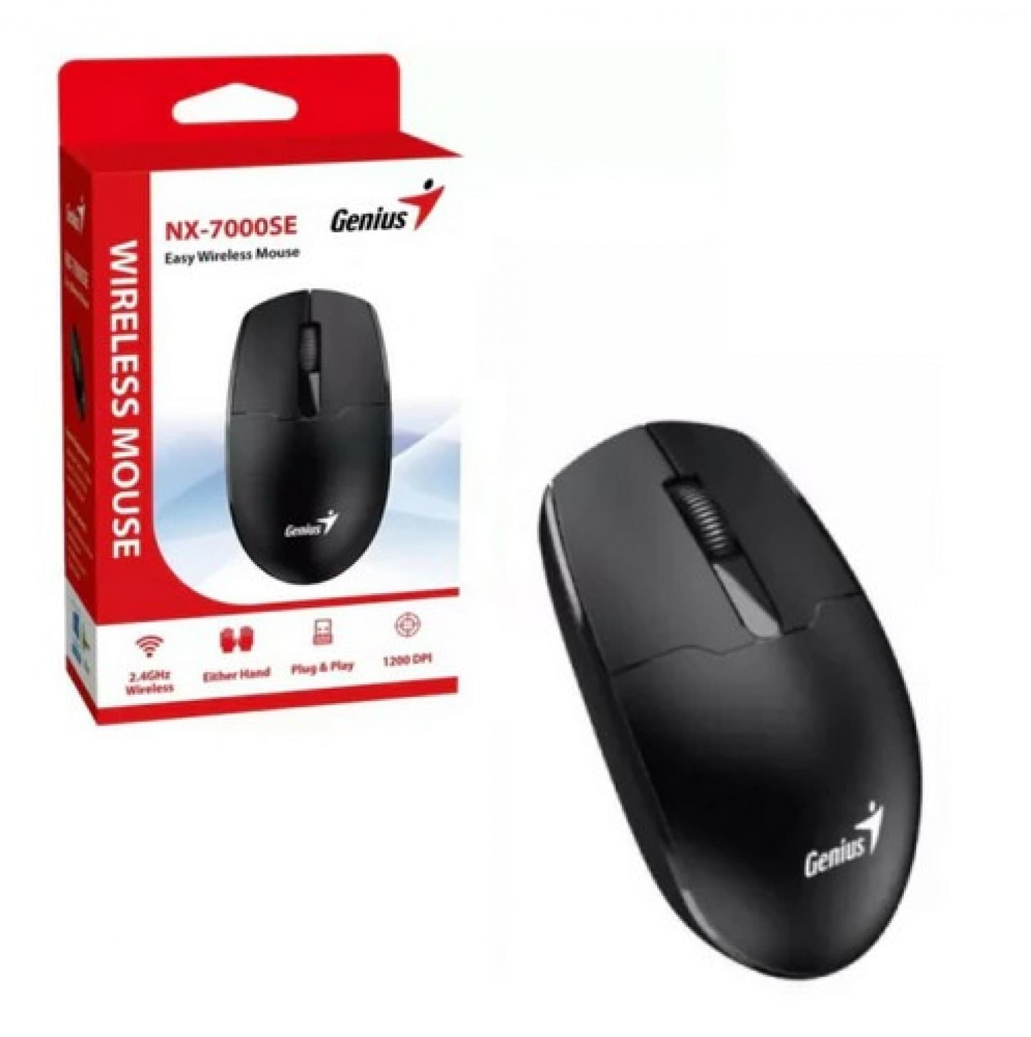 MOUSE GENIUS RS2 NX-7000SE BLACK - Imagen 1