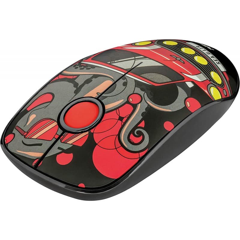 MOUSE TRUST SKETCH SILENT WIRELESS RED · Trust · Inalámbrico