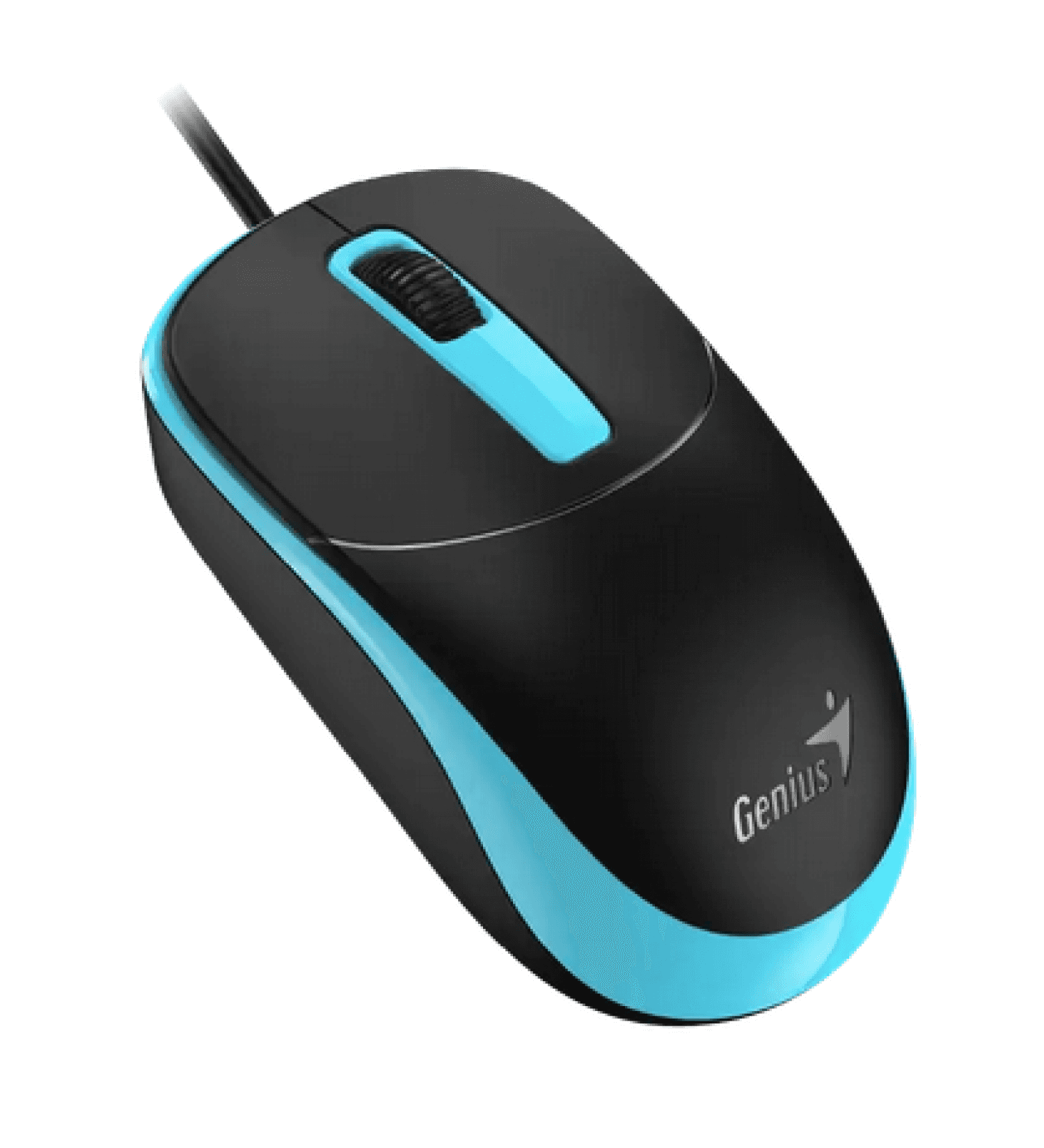 MOUSE USB GENIUS DX-123 BLACK/BLUE - Imagen 1