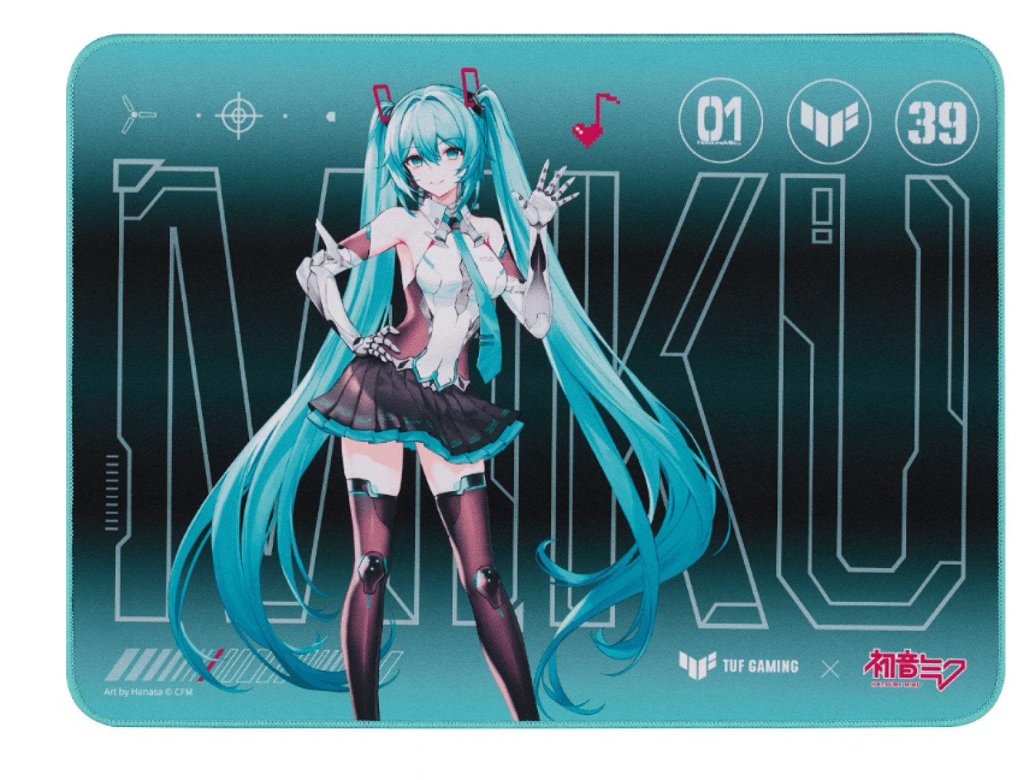 MOUSEPAD ASUS NC19 TUF GAMING P1 HATSUNE MIKU EDITION - Imagen 1