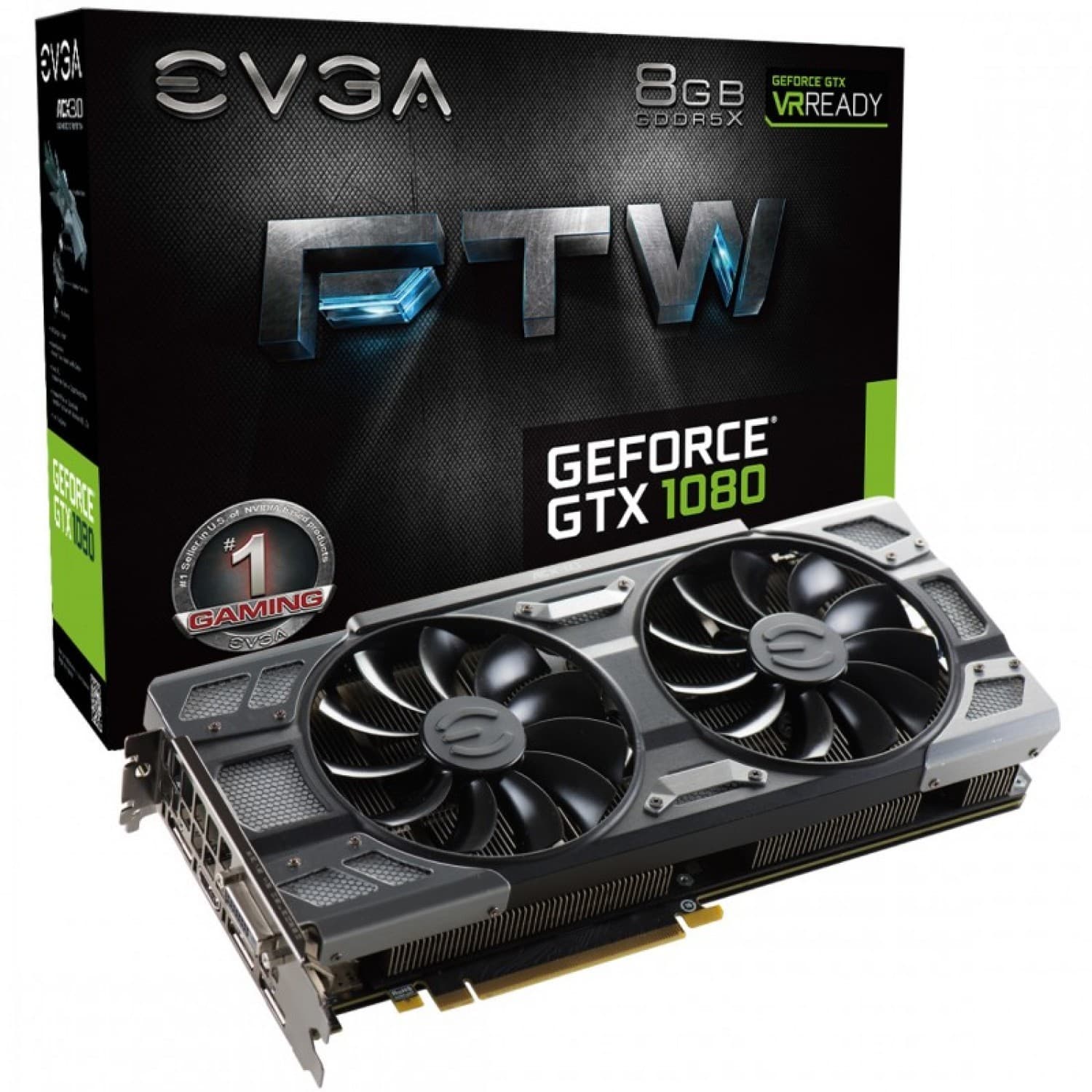 OUTLET PLACA DE VIDEO EVGA GTX 1080 FTW 8GB DDR5X - Imagen 1