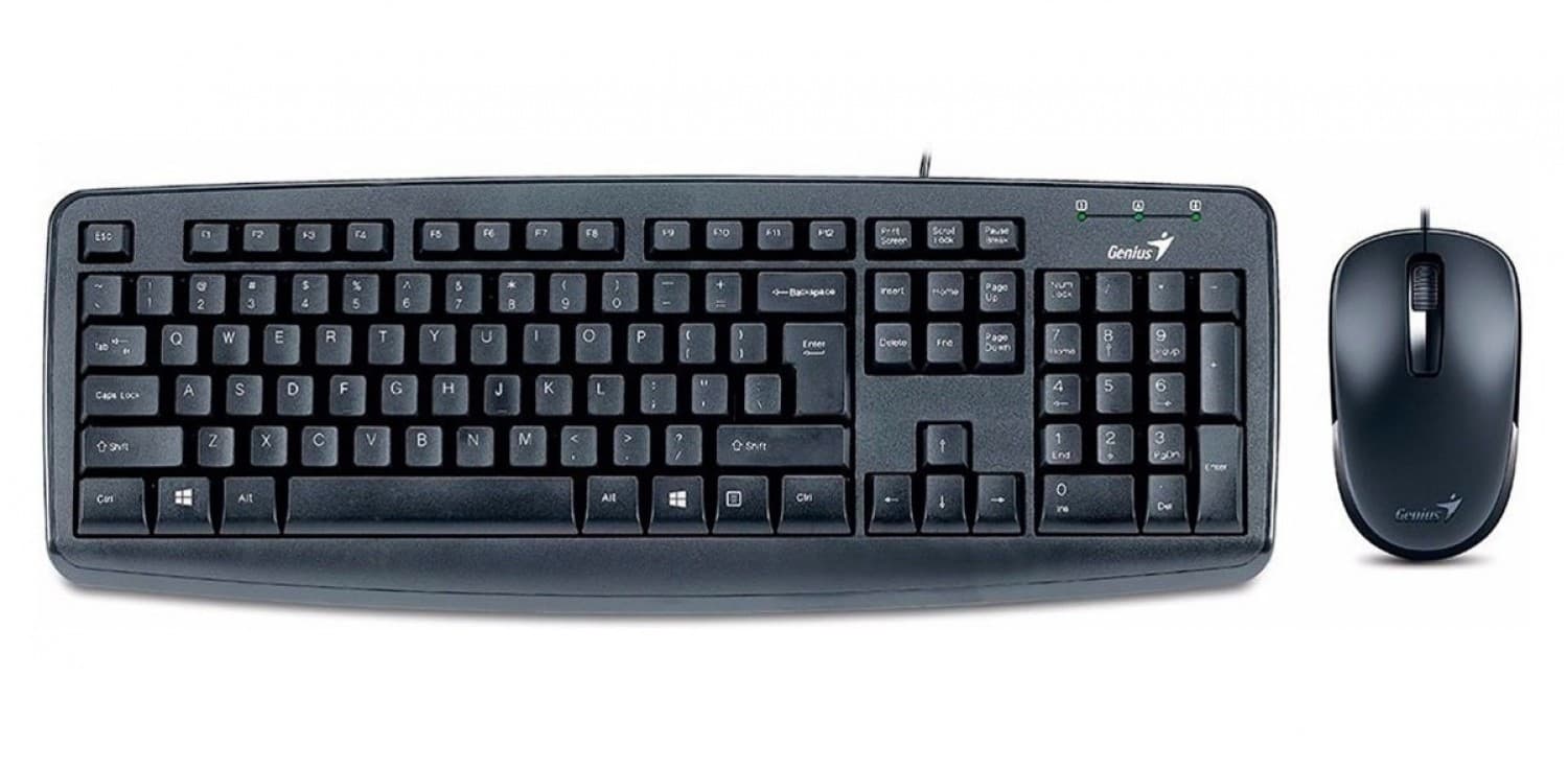 OUTLET TECLADO GENIUS + MOUSE KM-130 USB - Imagen 1