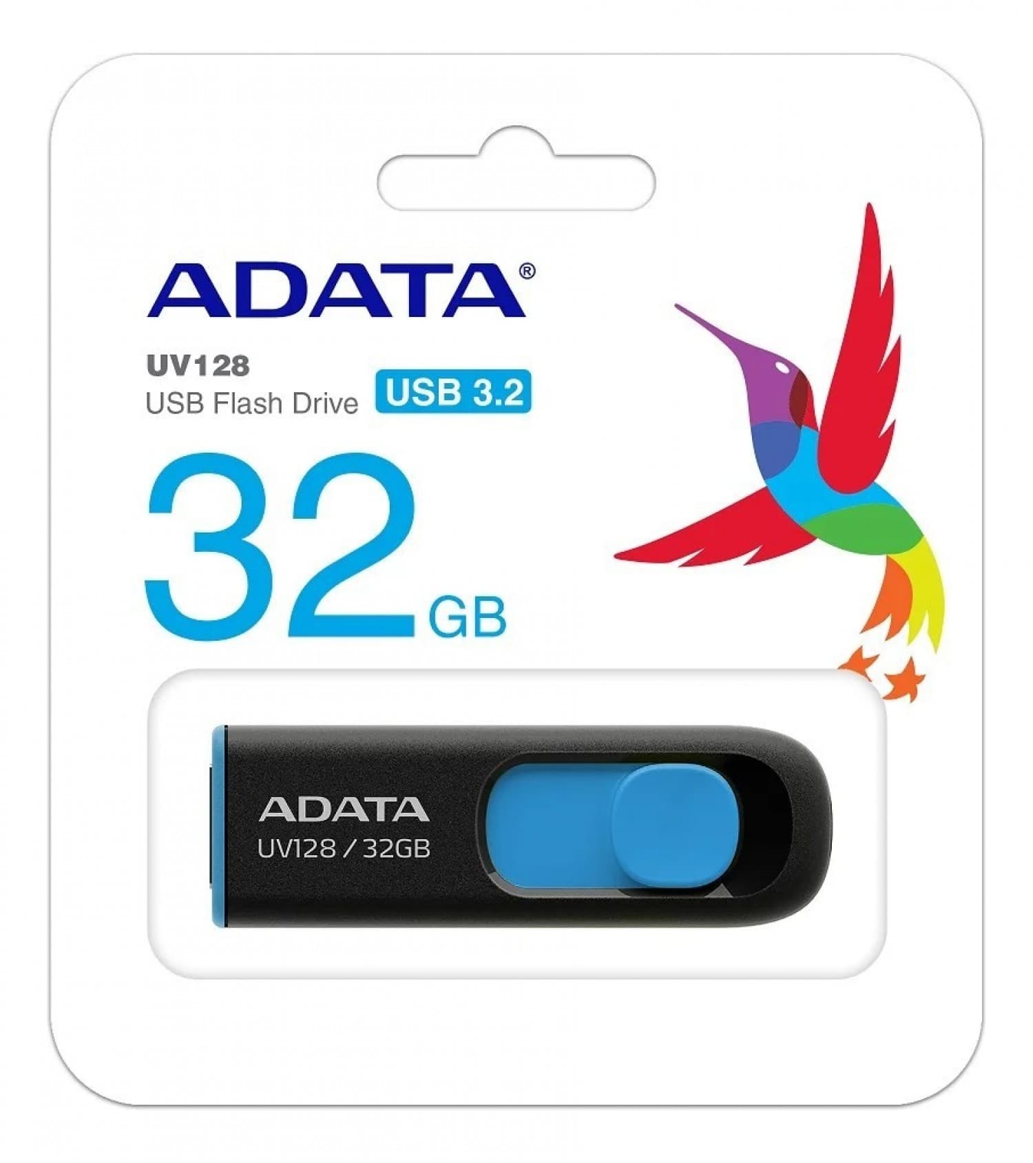 PEN DRIVE ADATA UV128 256GB BLACK - Imagen 1