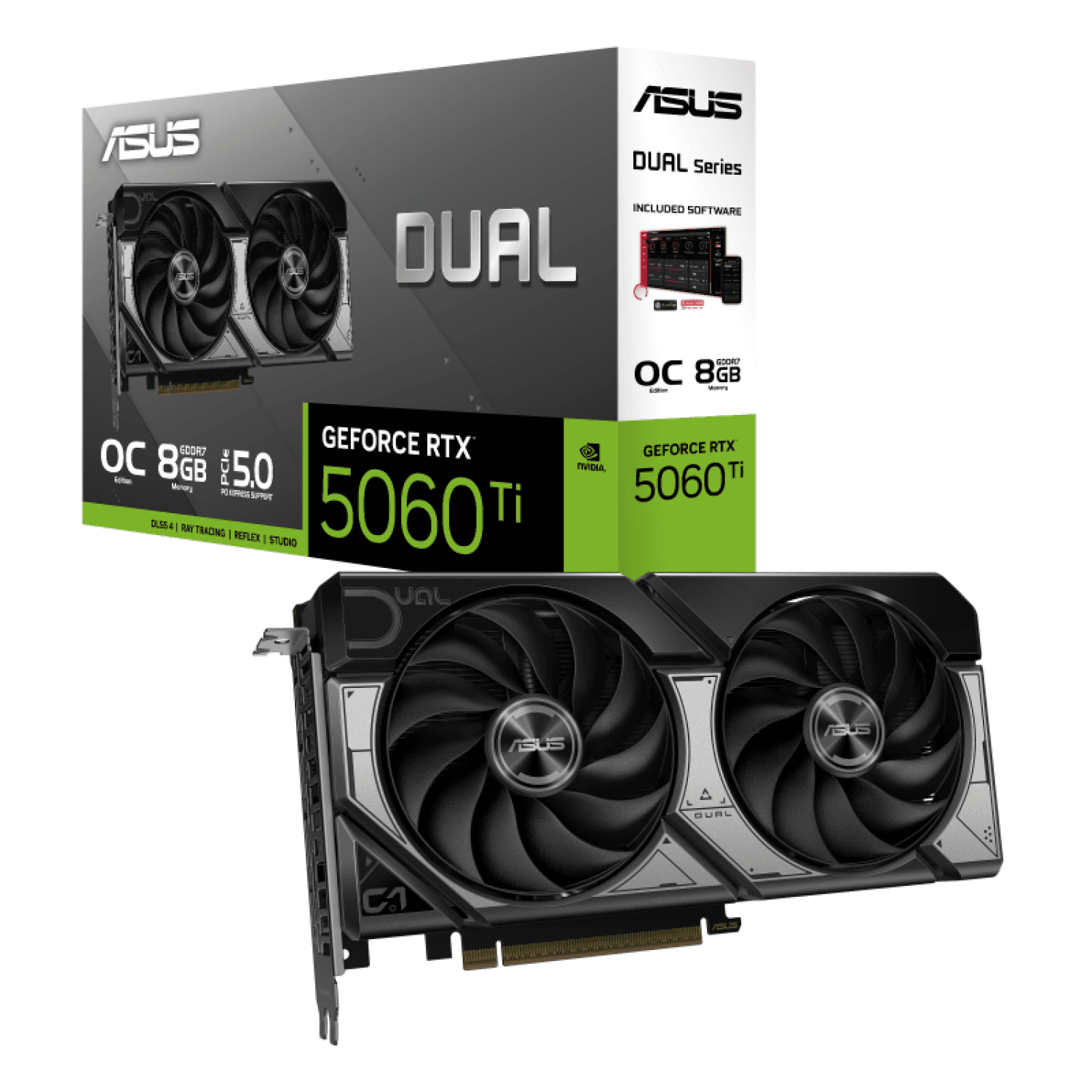 PLACA DE VIDEO ASUS DUAL RTX 5060TI O 8GB - Imagen 1