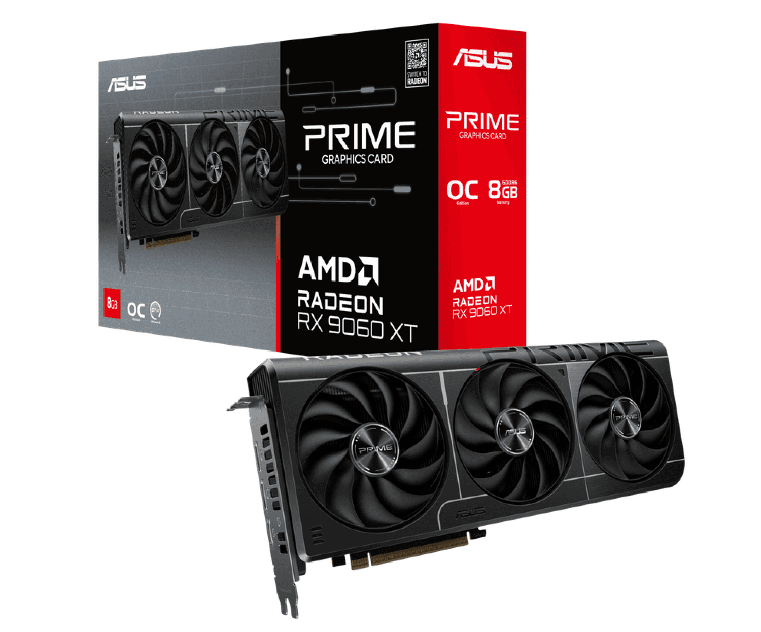 PLACA DE VIDEO ASUS PRIME RX 9060XT OC 8GB - Imagen 1