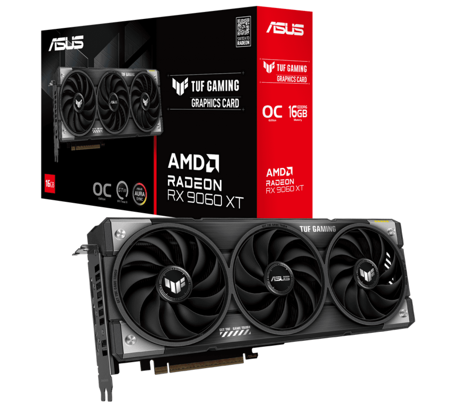 PLACA DE VIDEO ASUS TUF RX 9060XT OC 16GB GAMING - Imagen 1