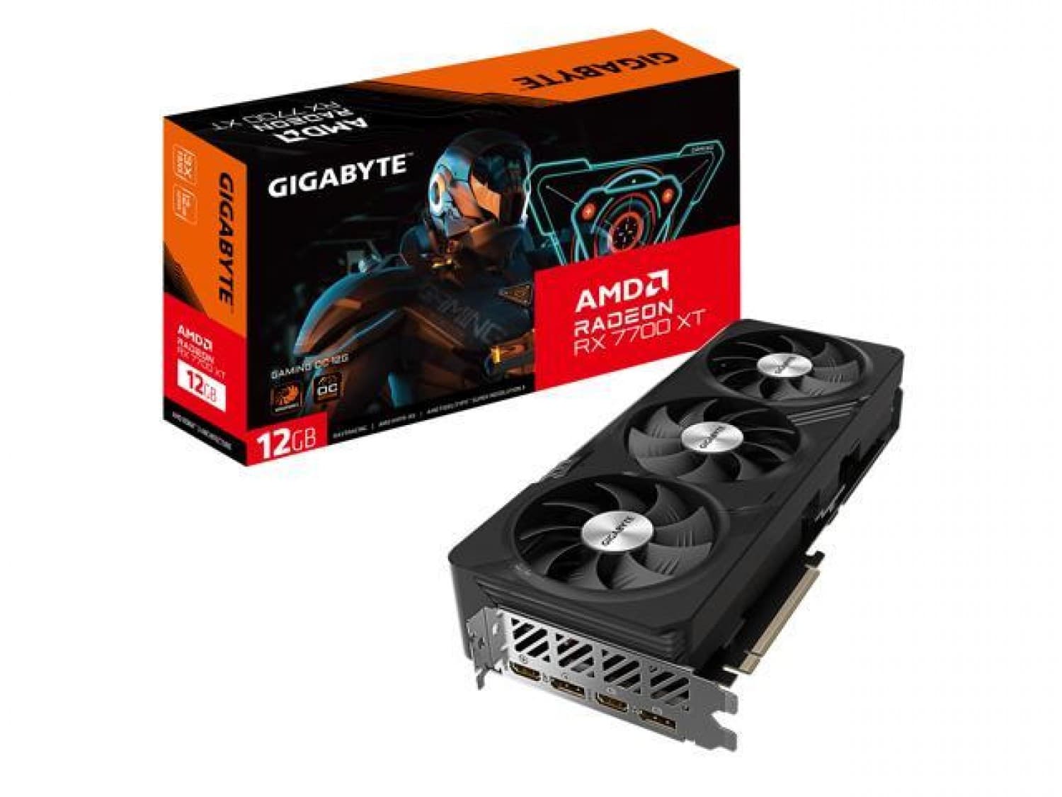 PLACA DE VIDEO GIGABYTE RADEON RX 7700 XT GAMING OC 12GB - Imagen 1