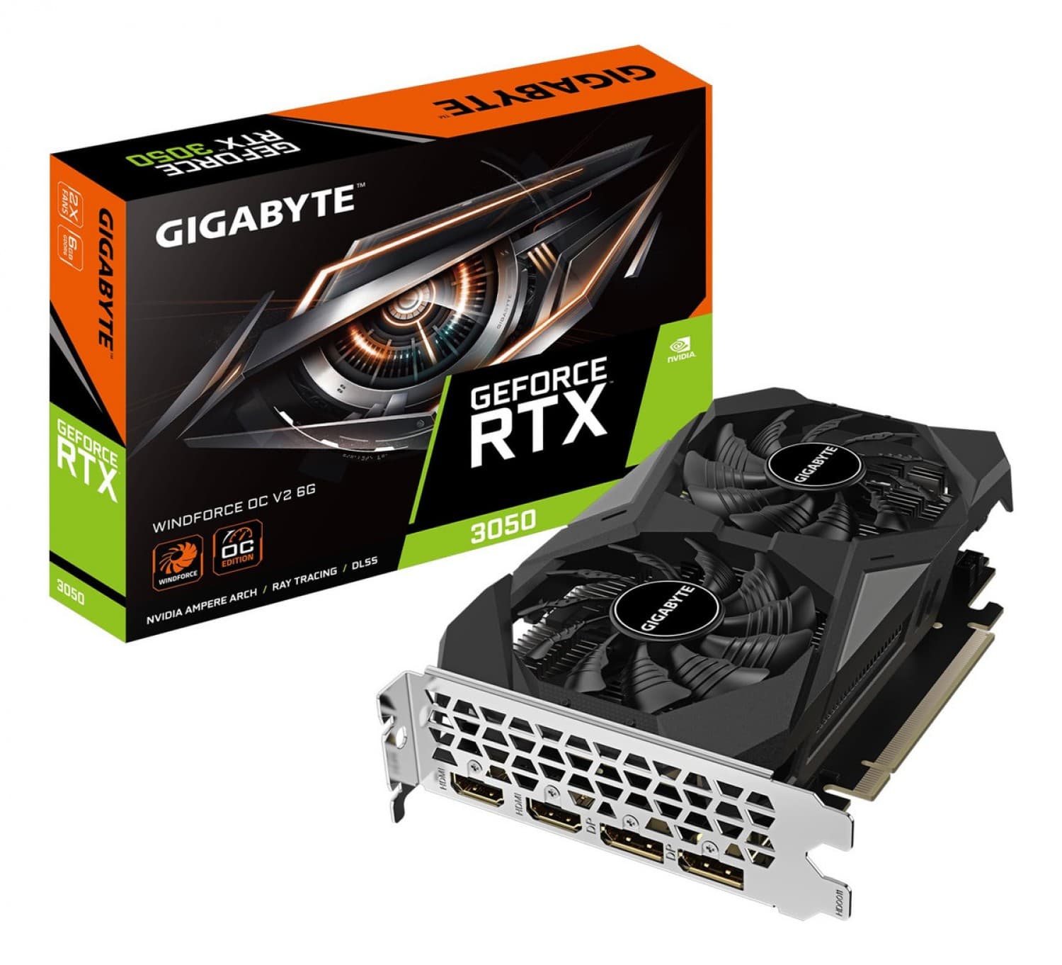 PLACA DE VIDEO GIGABYTE RTX 3050 GDDR6 6GB - Imagen 1
