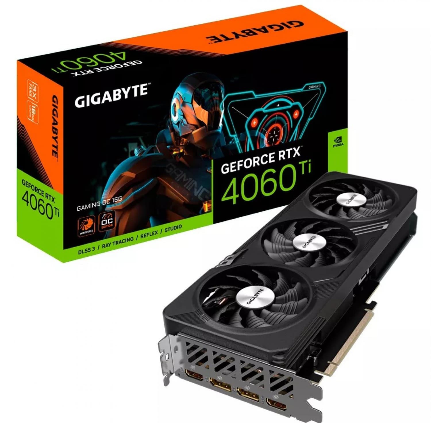 PLACA DE VIDEO GIGABYTE RTX 4060TI GAMING OC 16GD - Imagen 1