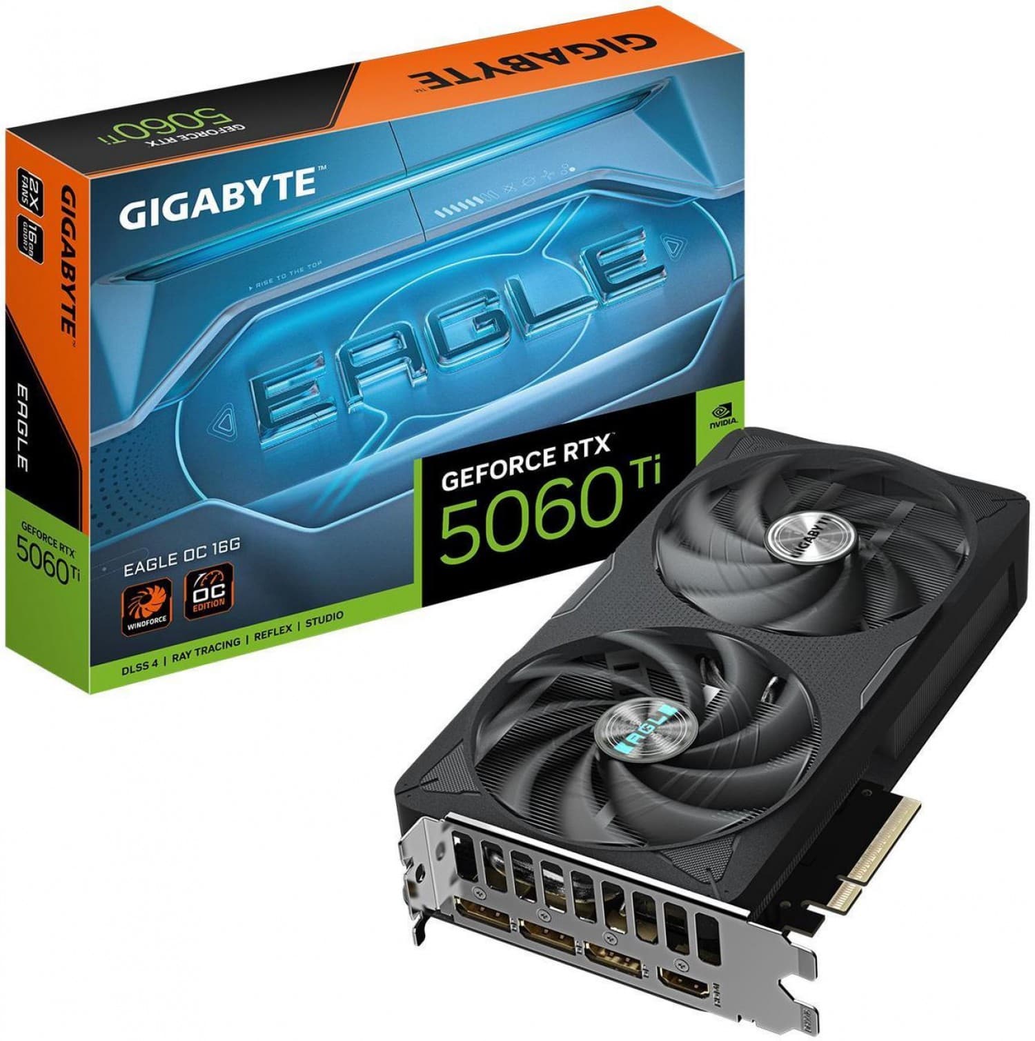 PLACA DE VIDEO GIGABYTE RTX 5060TI EAGLE 16GB - Imagen 1