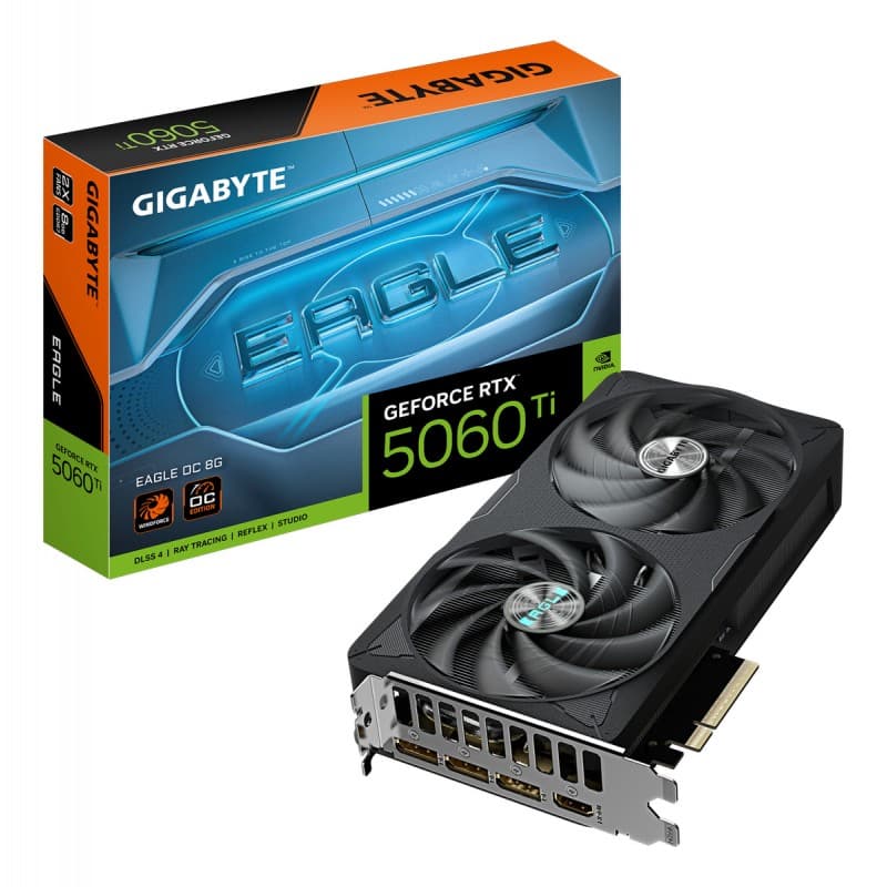 PLACA DE VIDEO GIGABYTE RTX 5060TI EAGLE OC 8GB · Gigabyte · NVIDIA RTX