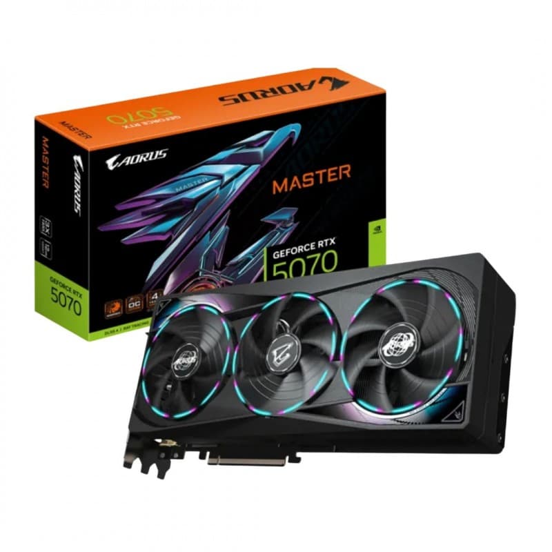PLACA DE VIDEO GIGABYTE RTX 5070 AORUS 12GB GDRR7 · Gigabyte · NVIDIA RTX