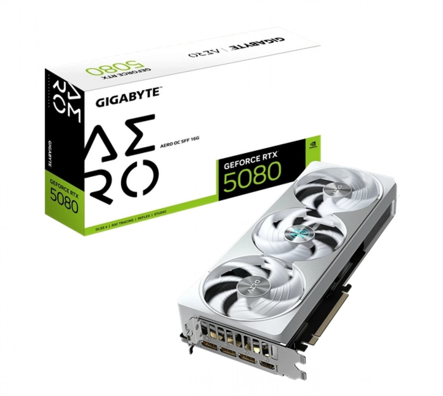 PLACA DE VIDEO GIGABYTE RTX 5080 AERO OC 16GB - Imagen 1