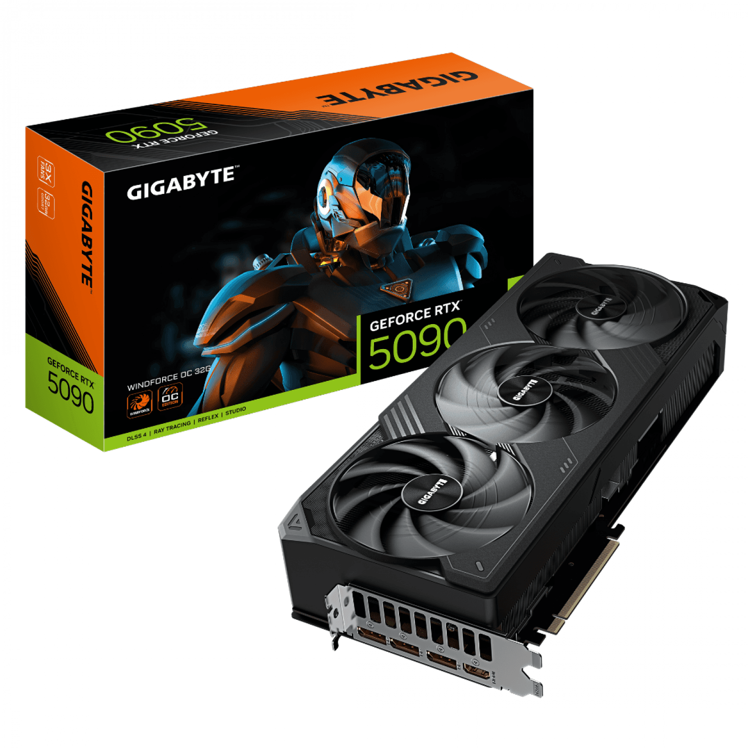 PLACA DE VIDEO GIGABYTE RTX 5090 WF3 OC 32GB - Imagen 1