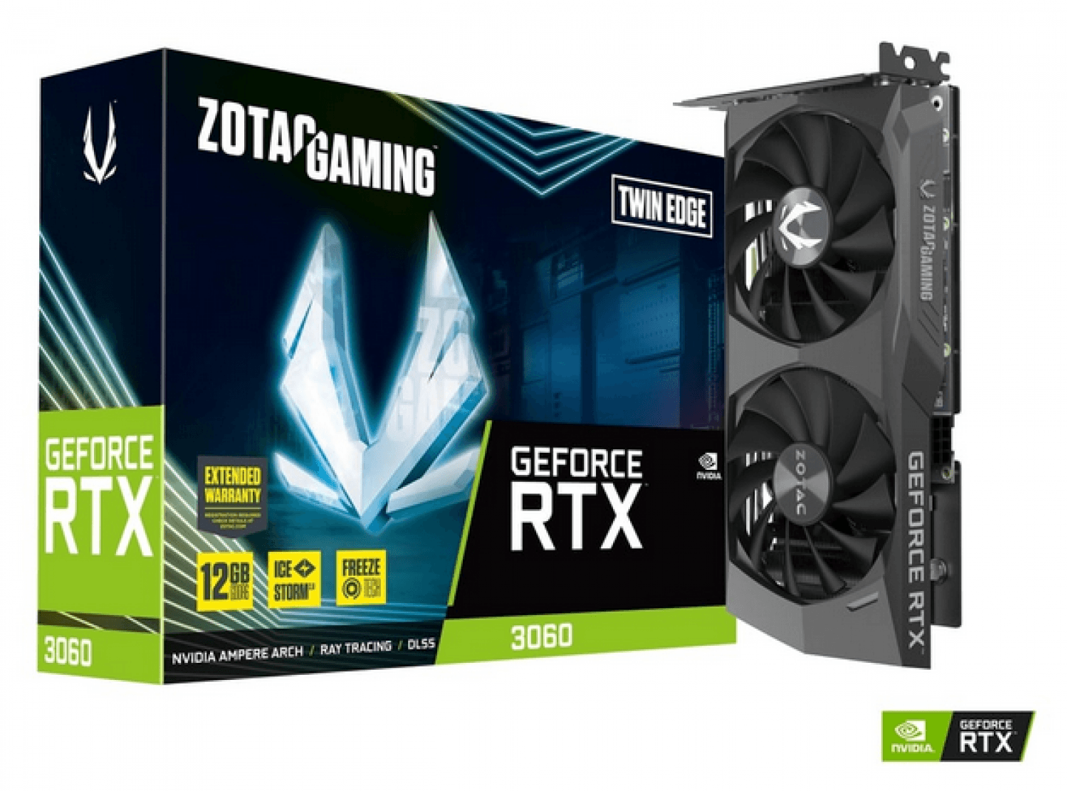 PLACA DE VIDEO ZOTAC RTX 3060 12GB TWIN EDGE - Imagen 1
