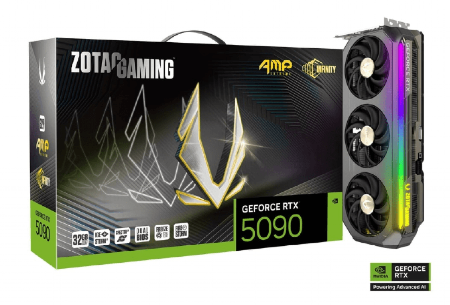 PLACA DE VIDEO ZOTAC RTX 5090 AMP EXTREME INFINITY 32GB GDDR7 - Imagen 1