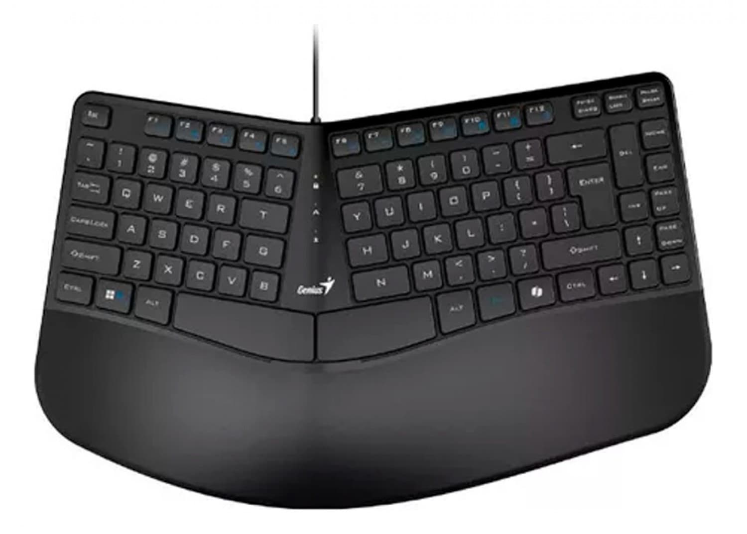 TECLADO CURVO ERGONOMICO GENIUS ERGO KB-700 BLACK USB - Imagen 1