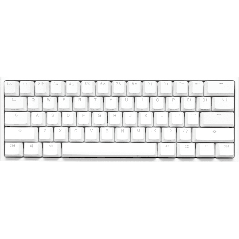 TECLADO GAMER DUCKY ONE 2 MINI RGB CHERRY MX BROWN DOUBLE-SHOT PBT MECANICO WHITE ISO ESPAÑOL · Ducky · Mecánico