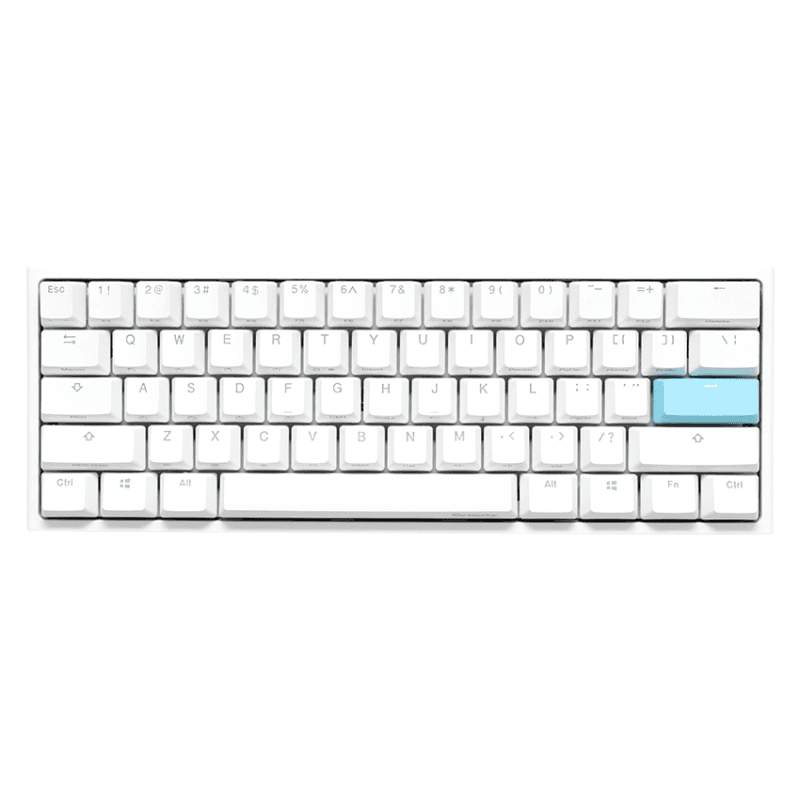 TECLADO GAMER DUCKY ONE 2 MINI RGB WHITE RGB KAILH BOX SILENT RED SWICHT DOUBLE-SHOT PBT MECANICO · Ducky · Mecánico